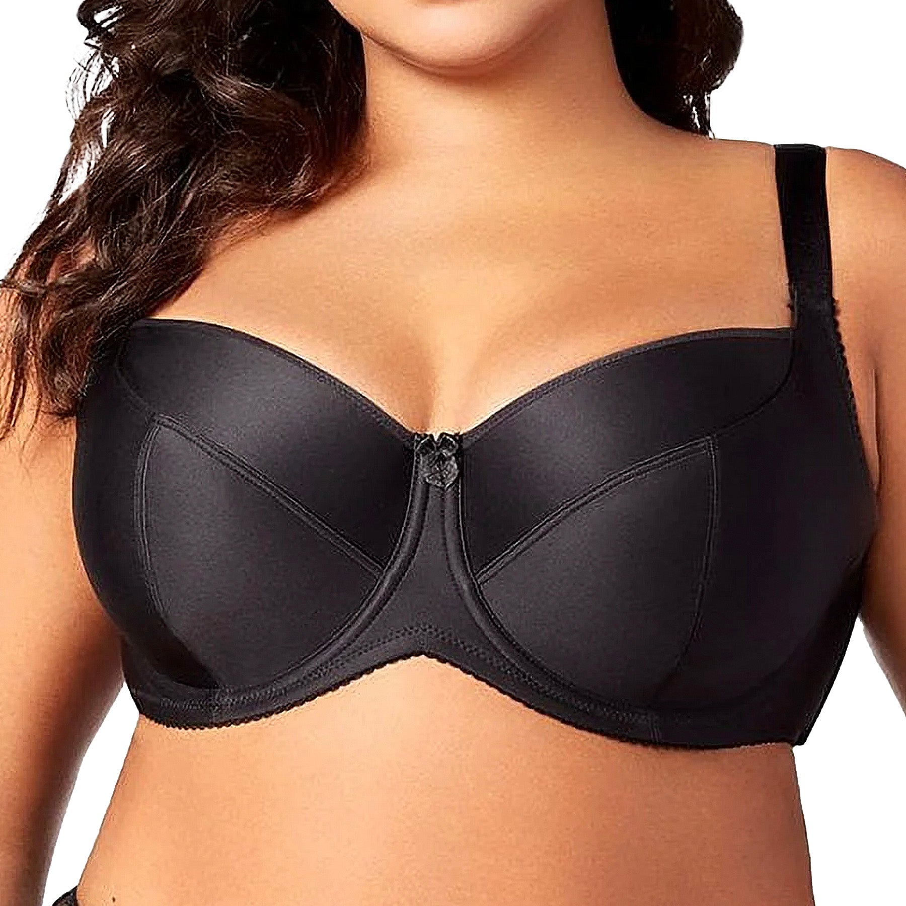 Elila Balcony Underwire Bra 2818 Black Front