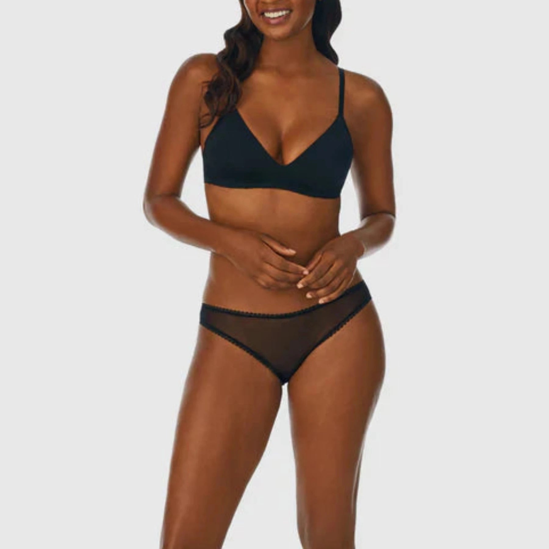 OnGossamer Sleek & Lace Wire Free Lift G9226 - Black