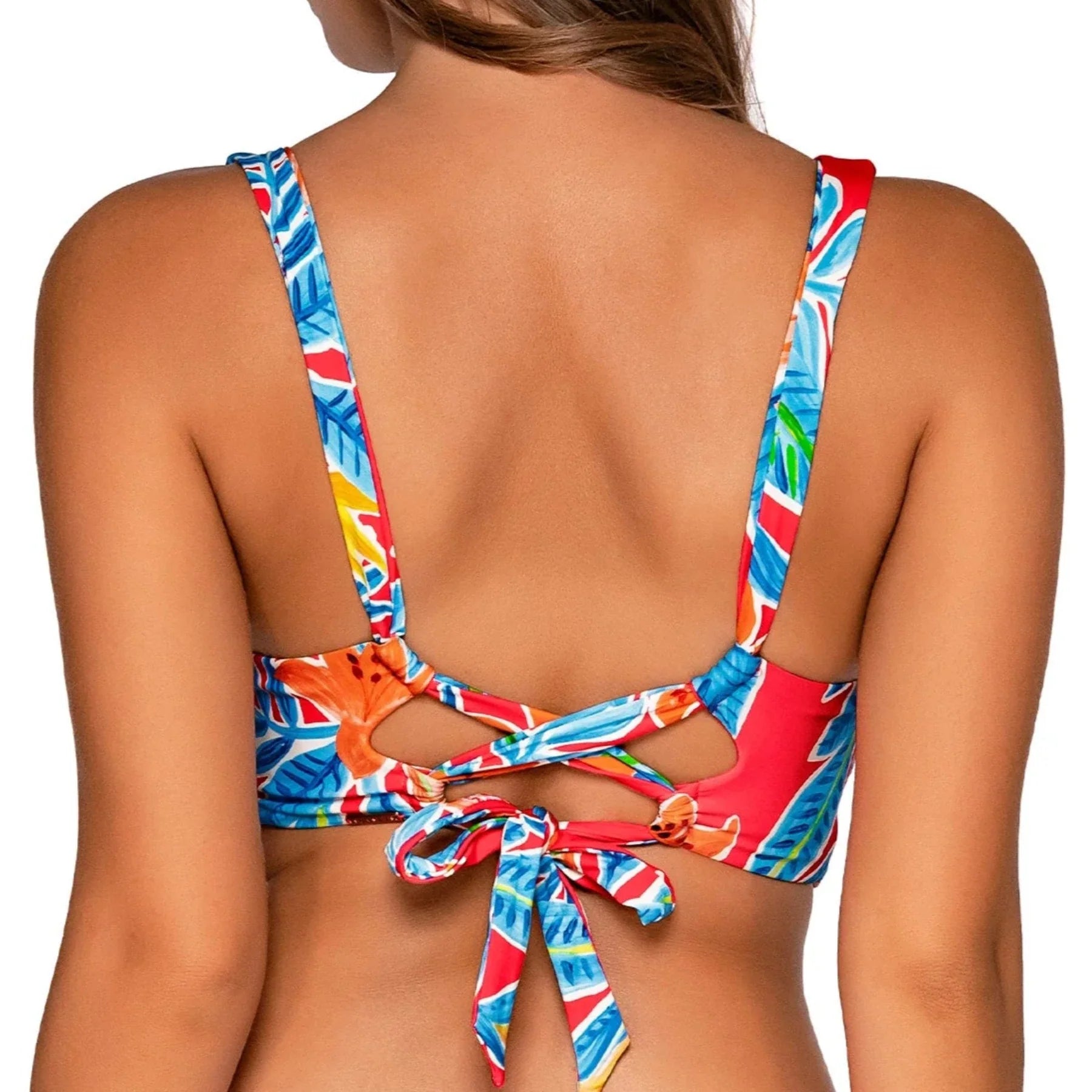 Sunsets Elsie Bikini Top 523 Tiger Lily Back