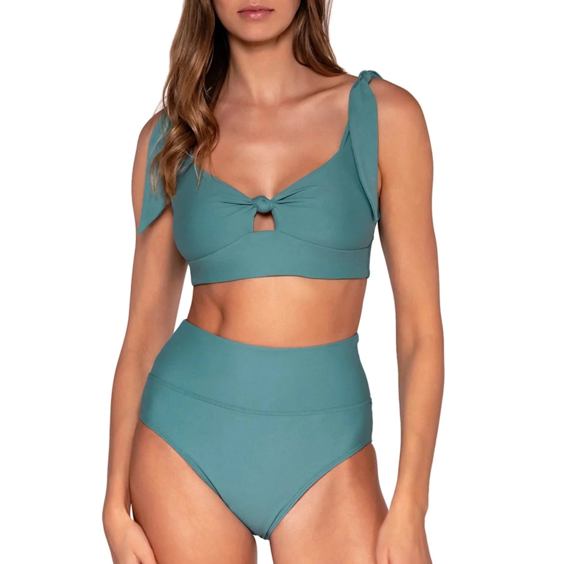 Sunsets Hannah High Waist 33B Bikini Bottom Ocean Set