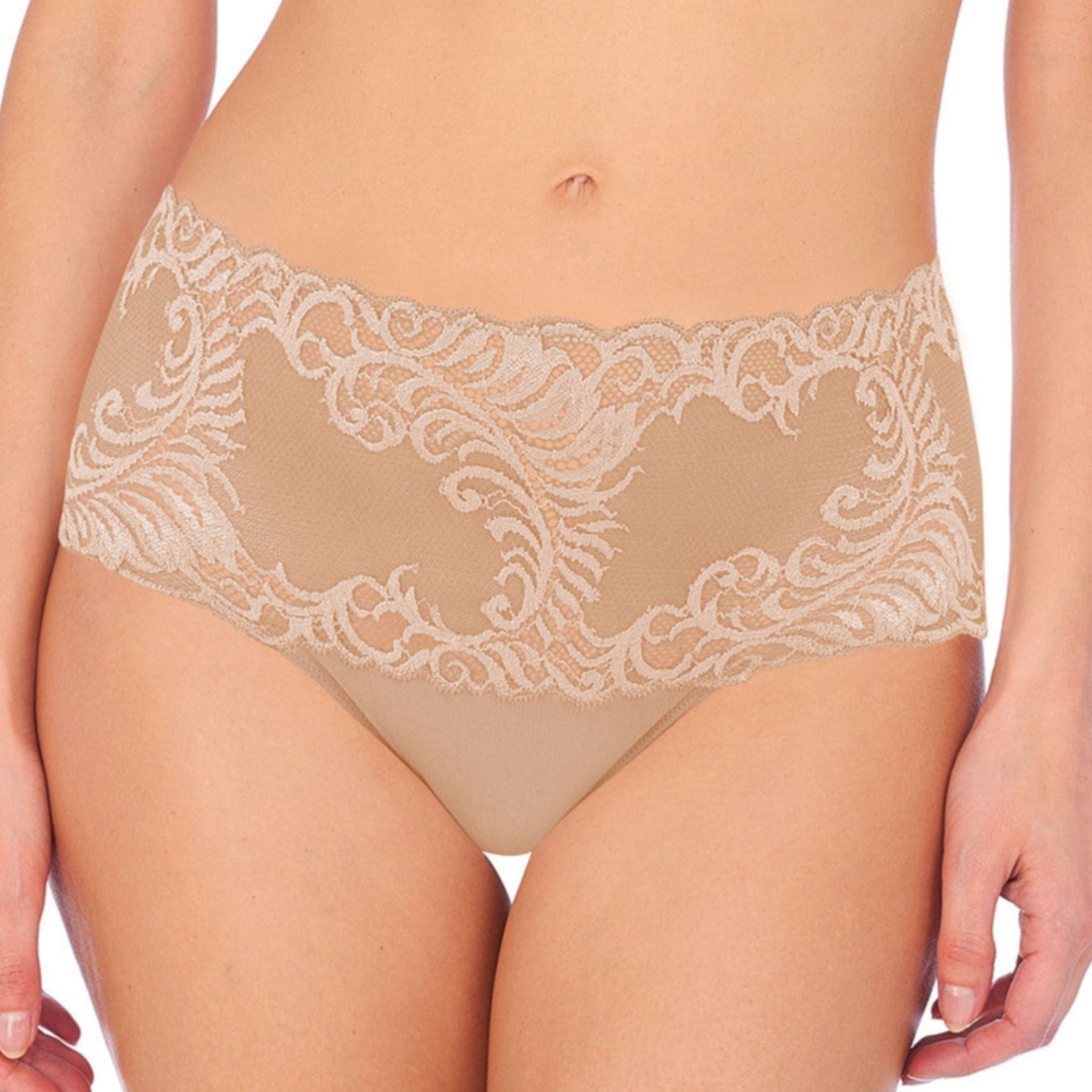 Natori Feathers Girl Brief Panty 756023 - Cafe