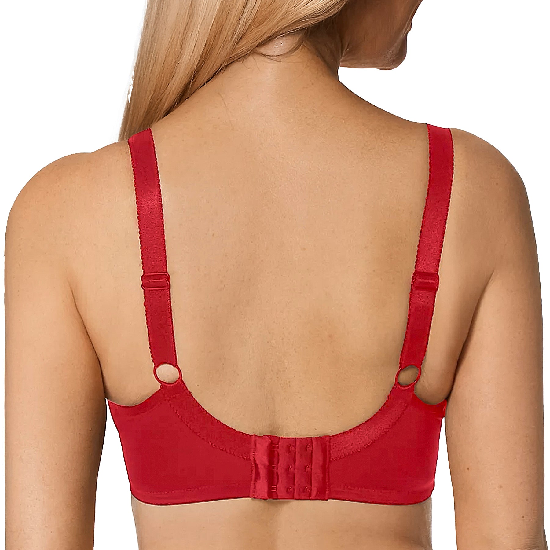 Fit Fully Yours Alexa See-Thru Bra B2151 Hot Red Back