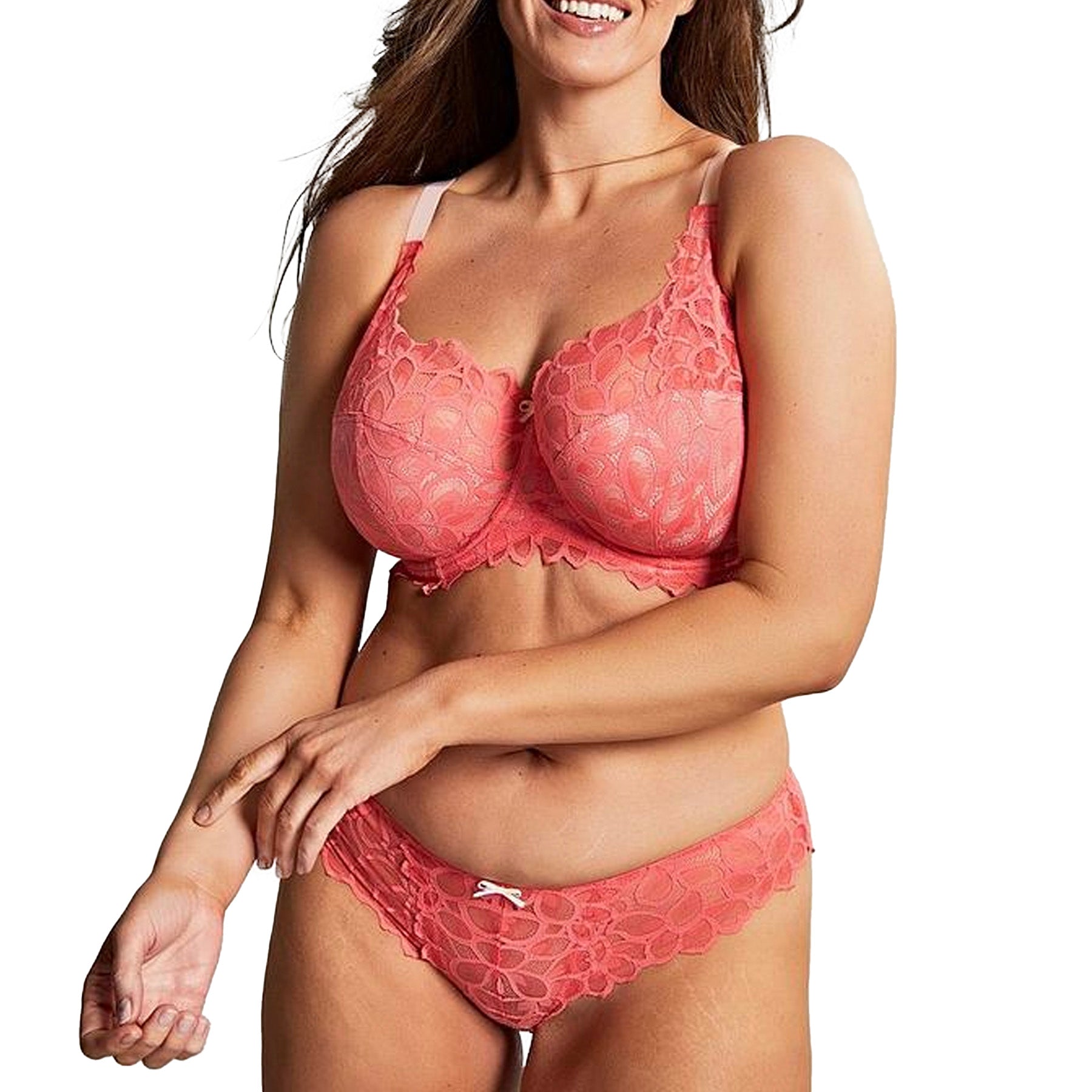 Panache Allure Thong 10769 Coral Set