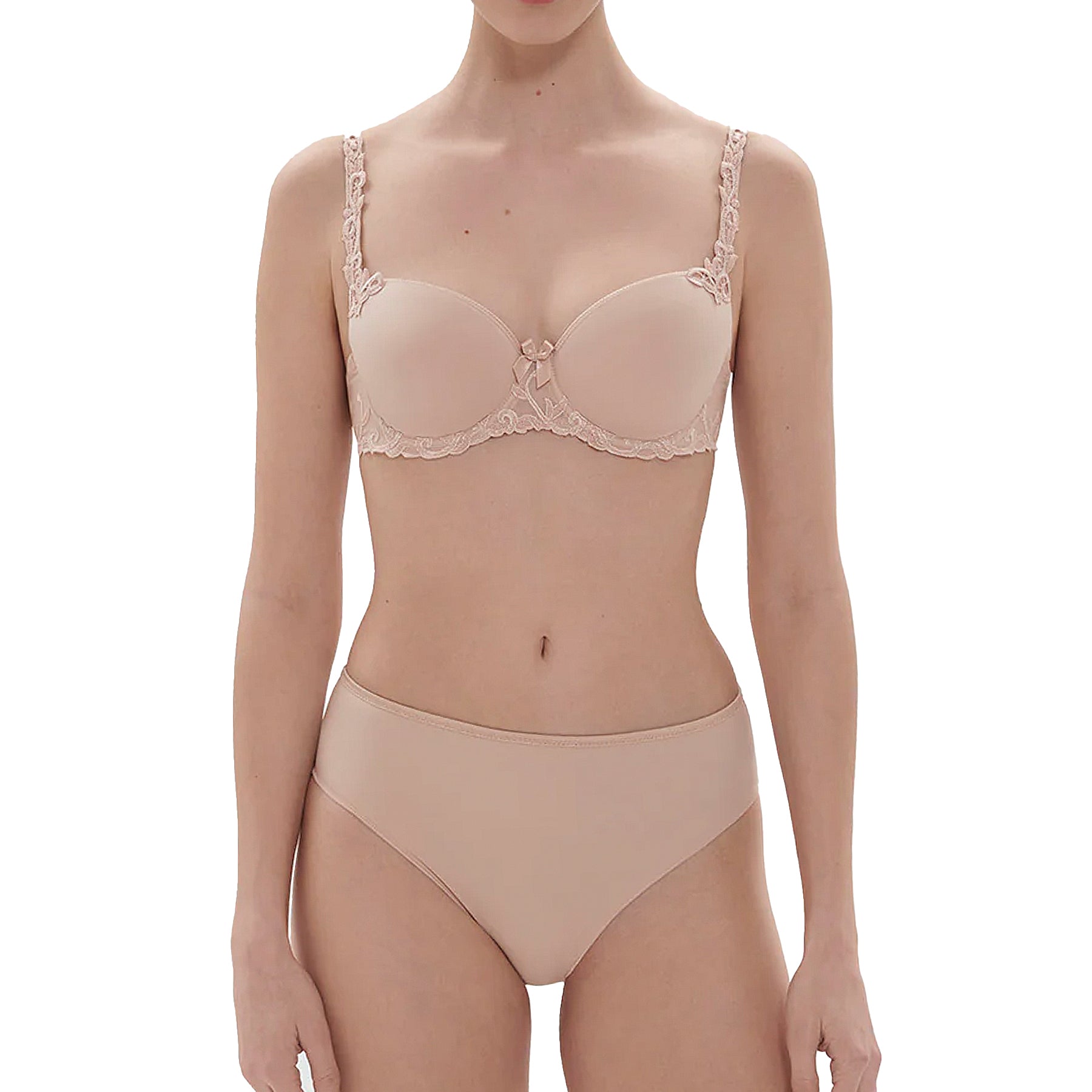 Simone Perele Andora 3D Demi Molded Bra 131343 Peau Rose Set