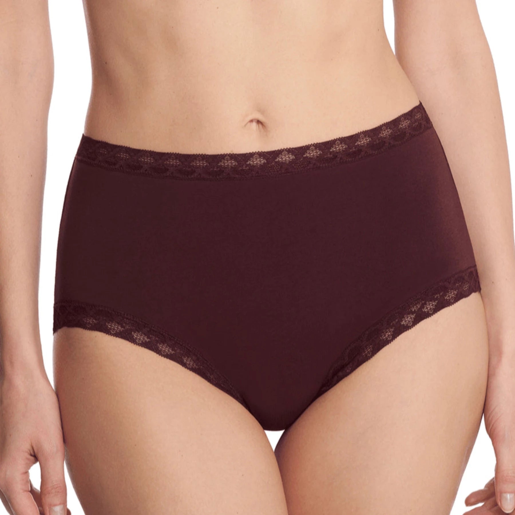 Natori Bliss Cotton Full Brief Panty 755058 - Vino