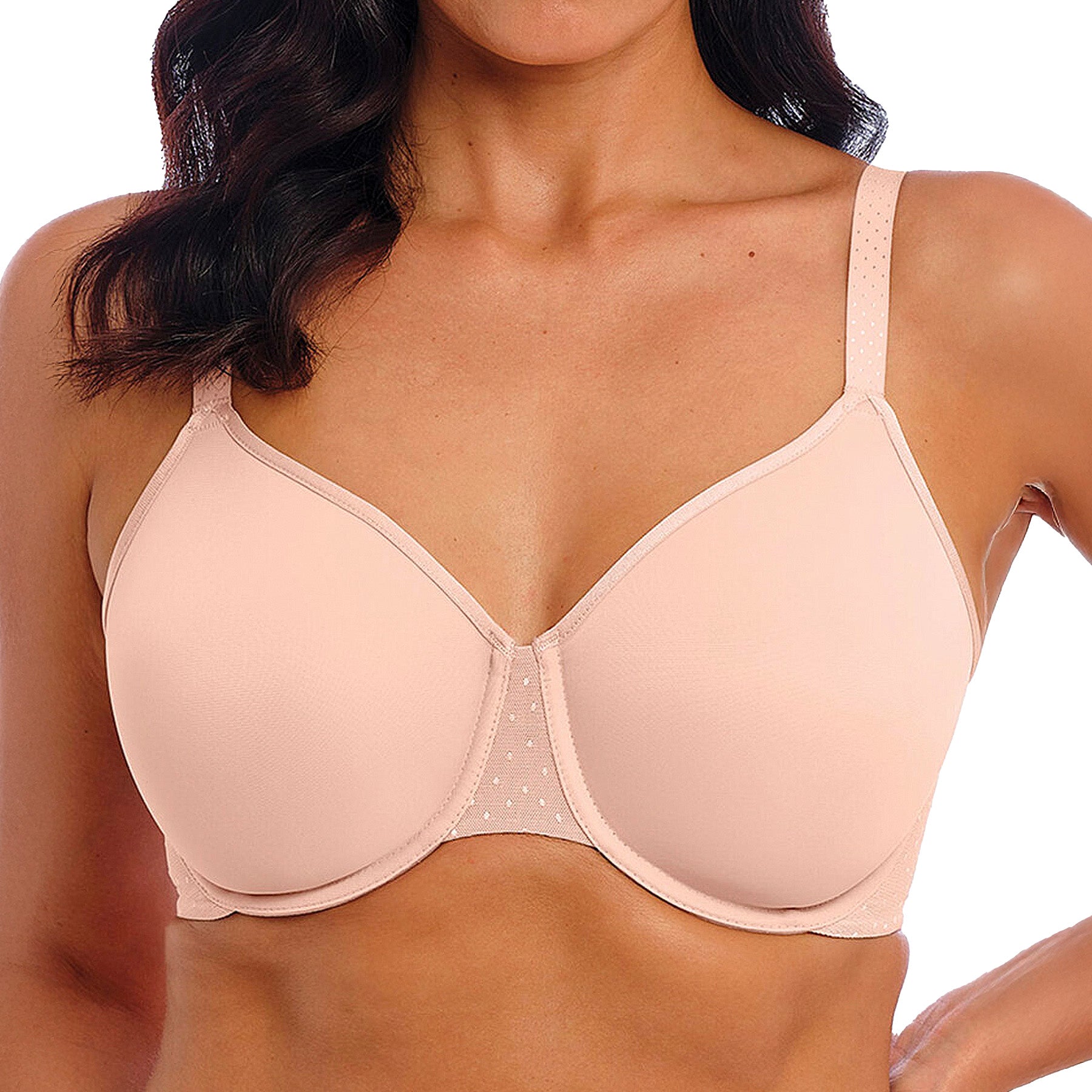 Wacoal Back Appeal Minimizer Bra 857303 Rose Dust Front