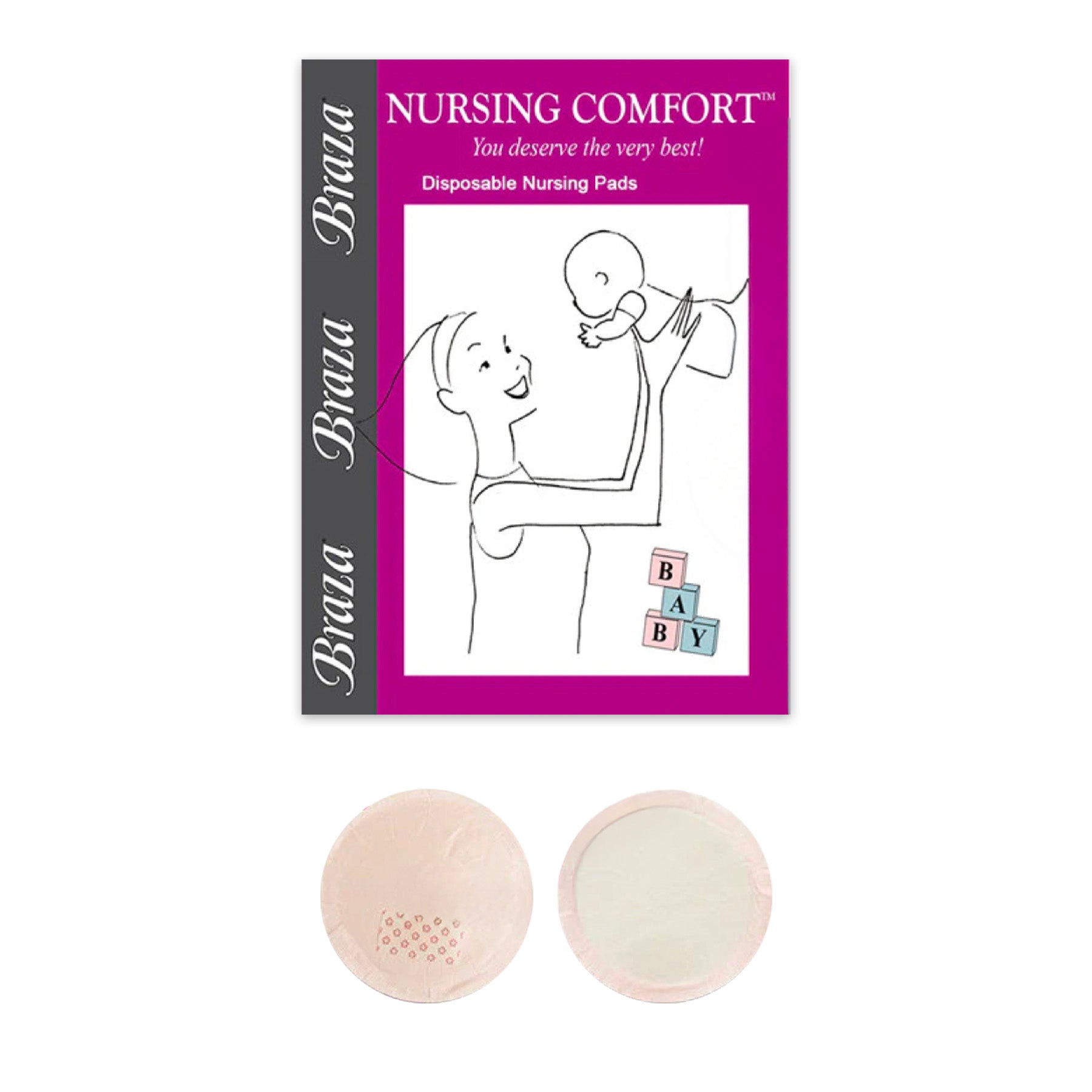 Braza BRZ-3020 Nursing Comfort Pads Nude Front