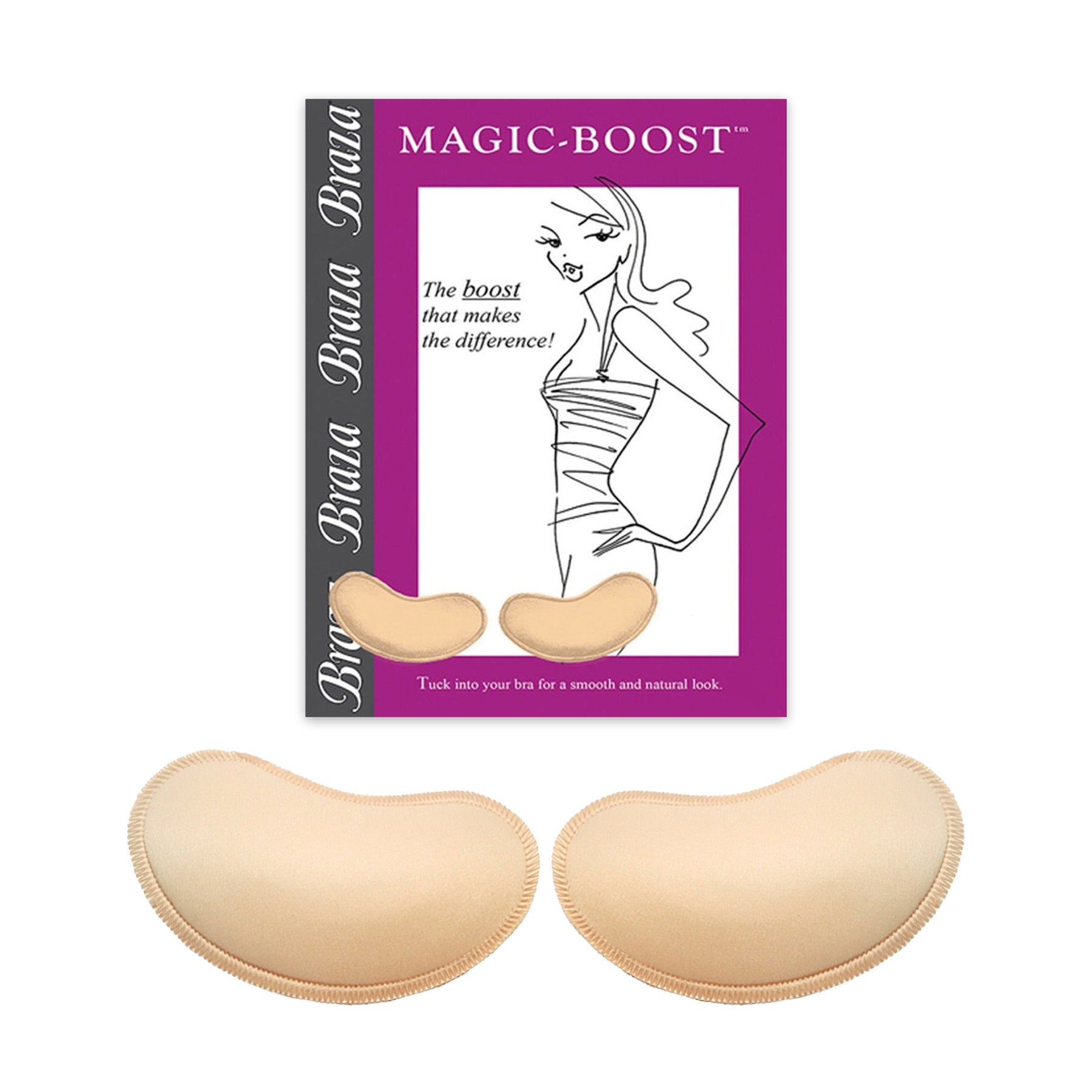 Braza BRZ-7001 Magic Boost Push-Up Pads Nude Front