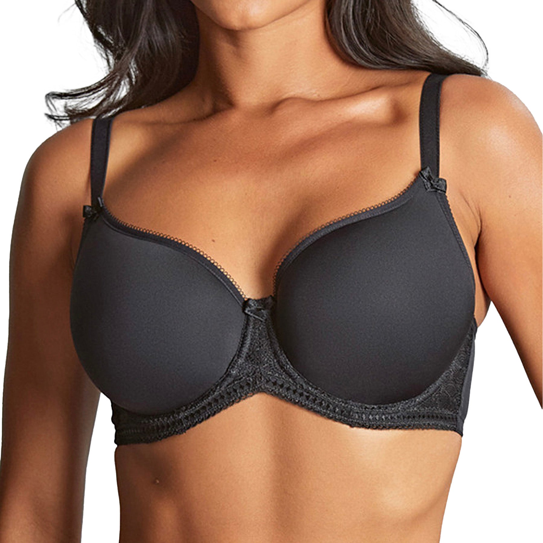 Panache Cari Moulded Spacer T-Shirt Bra 7961 Black Front