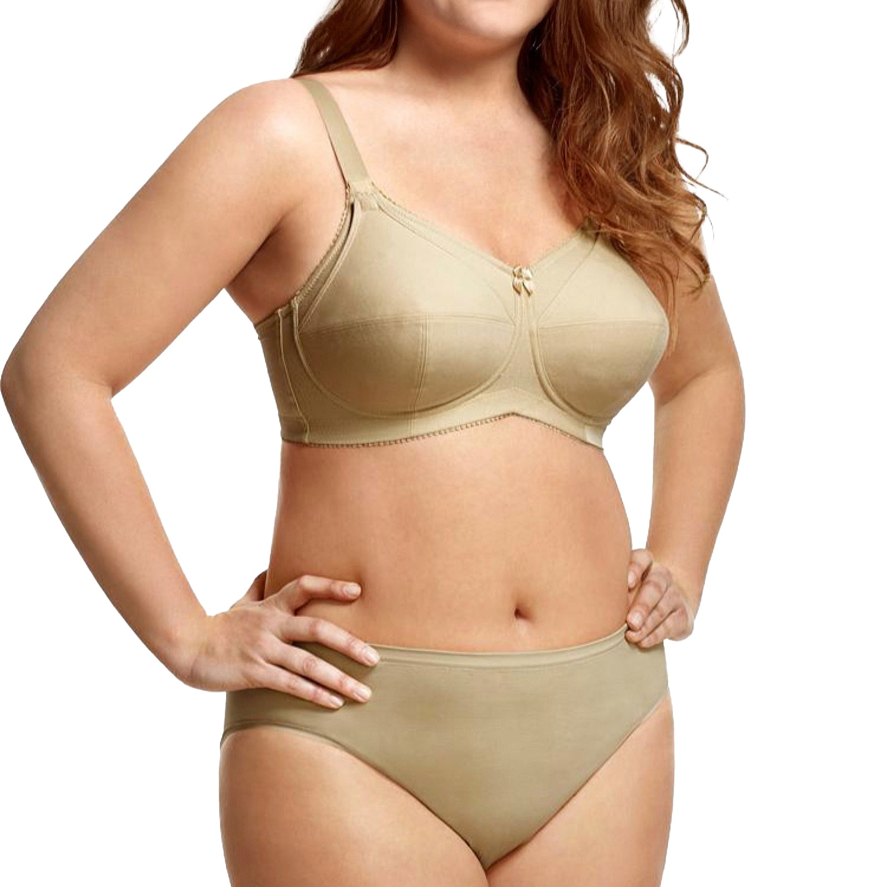 Elila Cotton Soft Cup Nursing Bra 1613 Nude Set