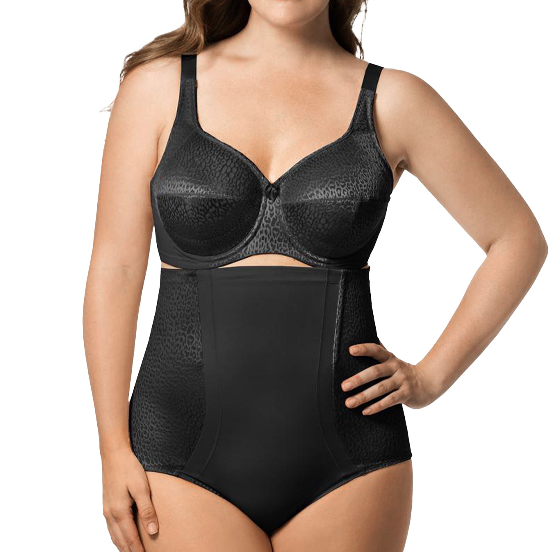Elila Leopard High Waist Shaper 8203 Black Set