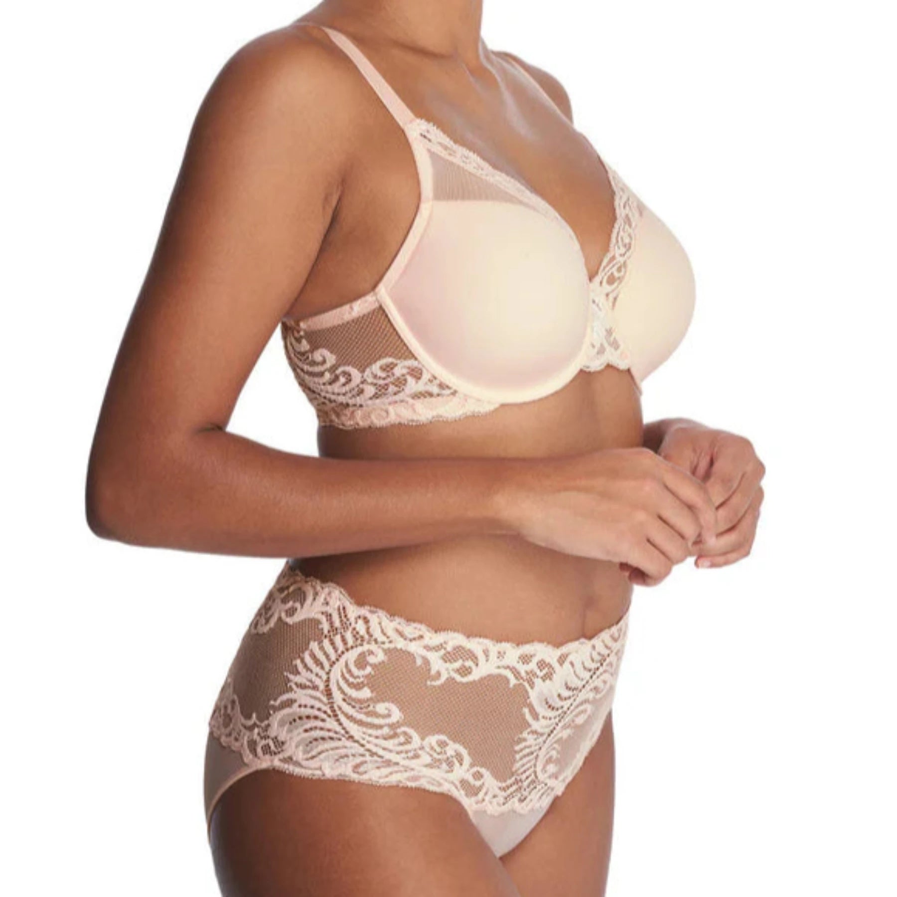 Natori Feathers Full Figure Contour Underwire Bra 741299 - Seashell