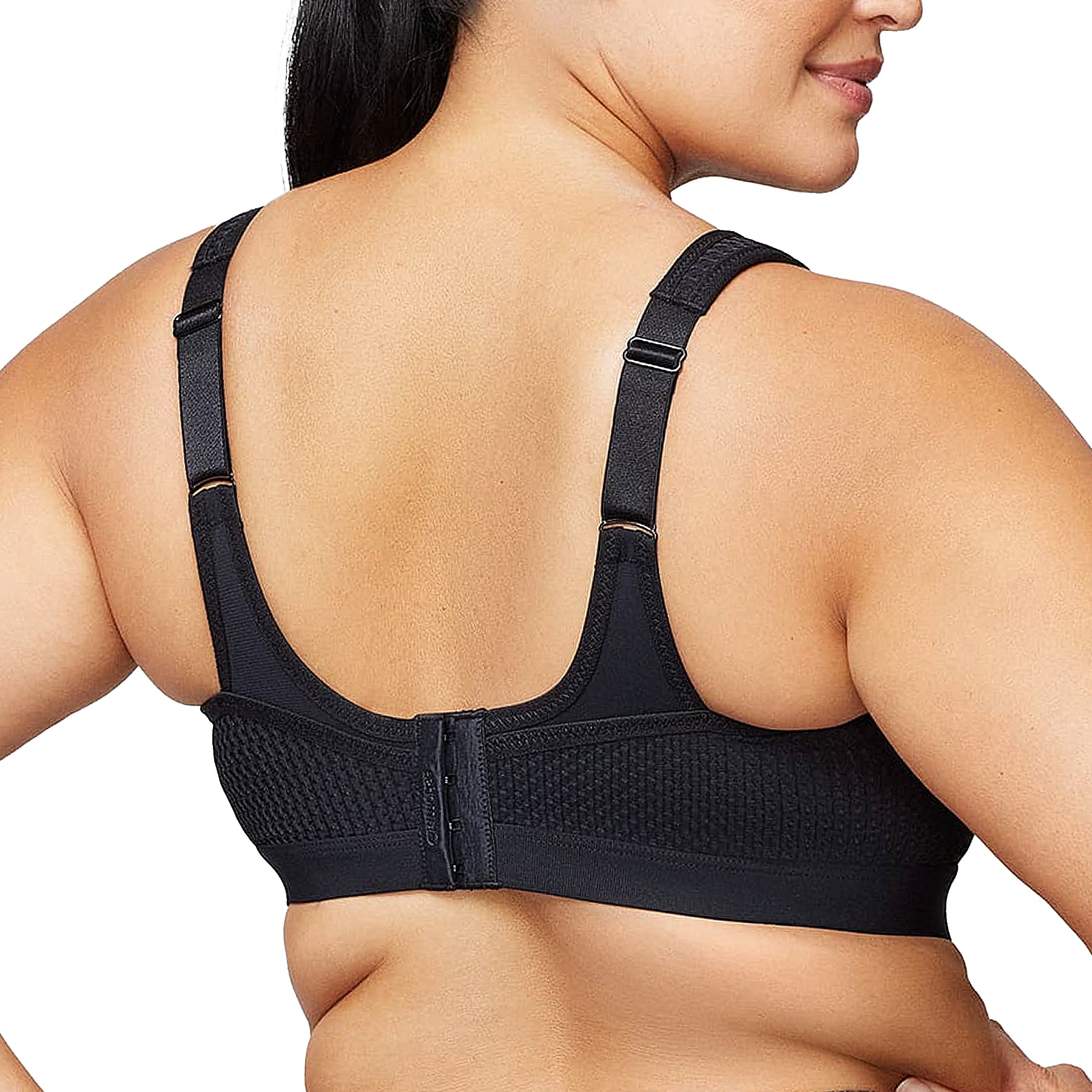 Glamorise High Impact Underwire Sports Bra 9066 Black Back