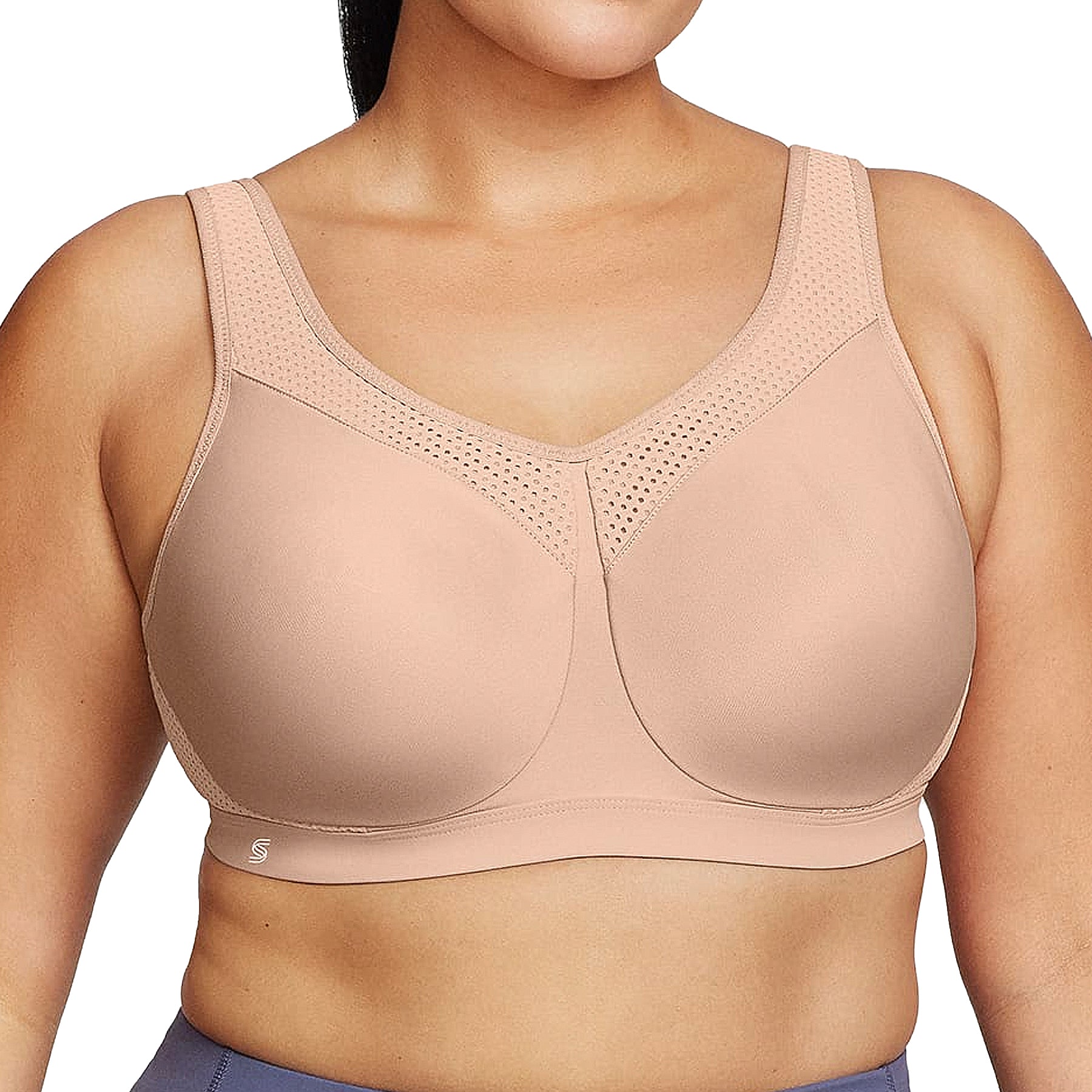 Glamorise High Impact Underwire Sports Bra 9066 Cafe Front