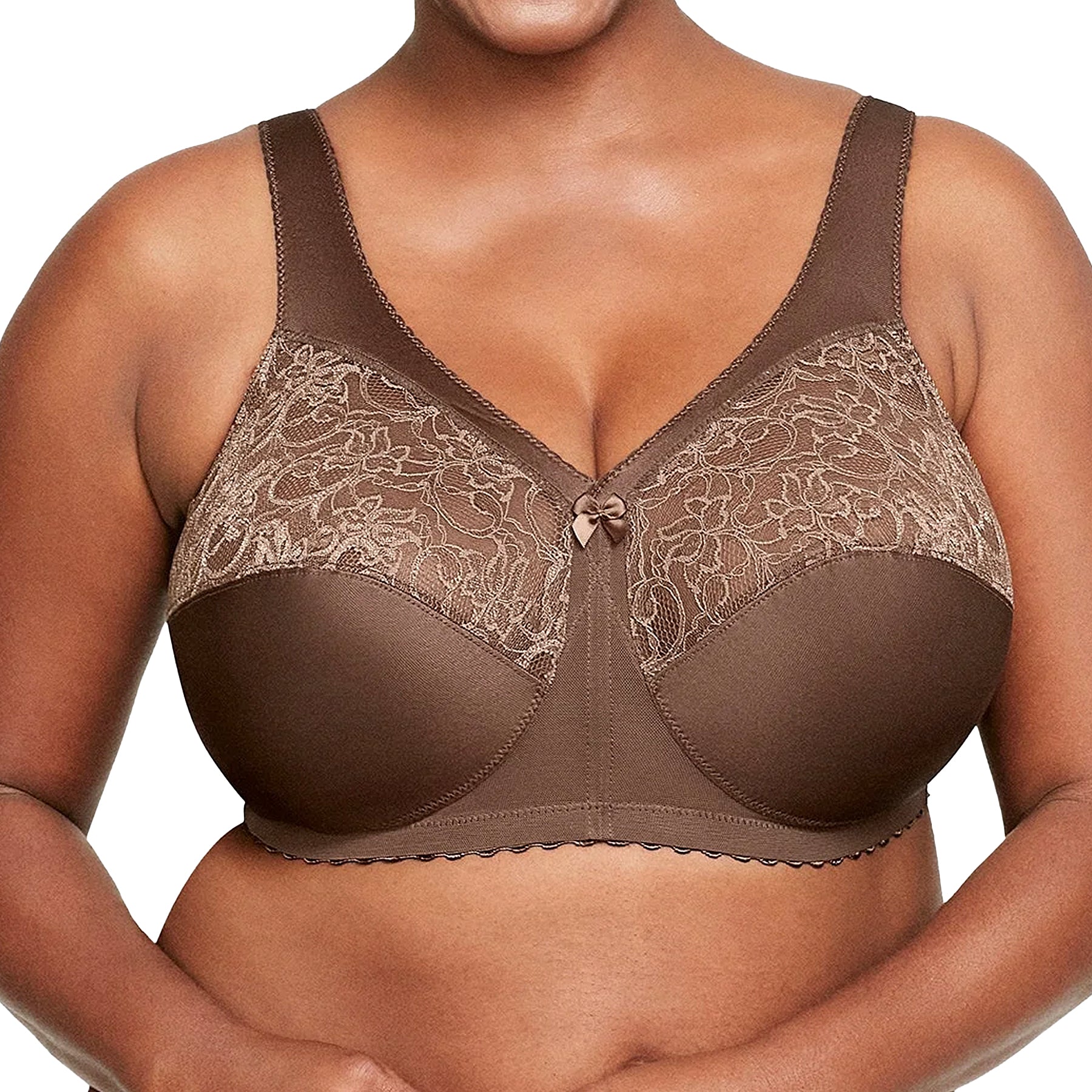 Glamorise MagicLift Original Support Bra 1000 Mocha Front