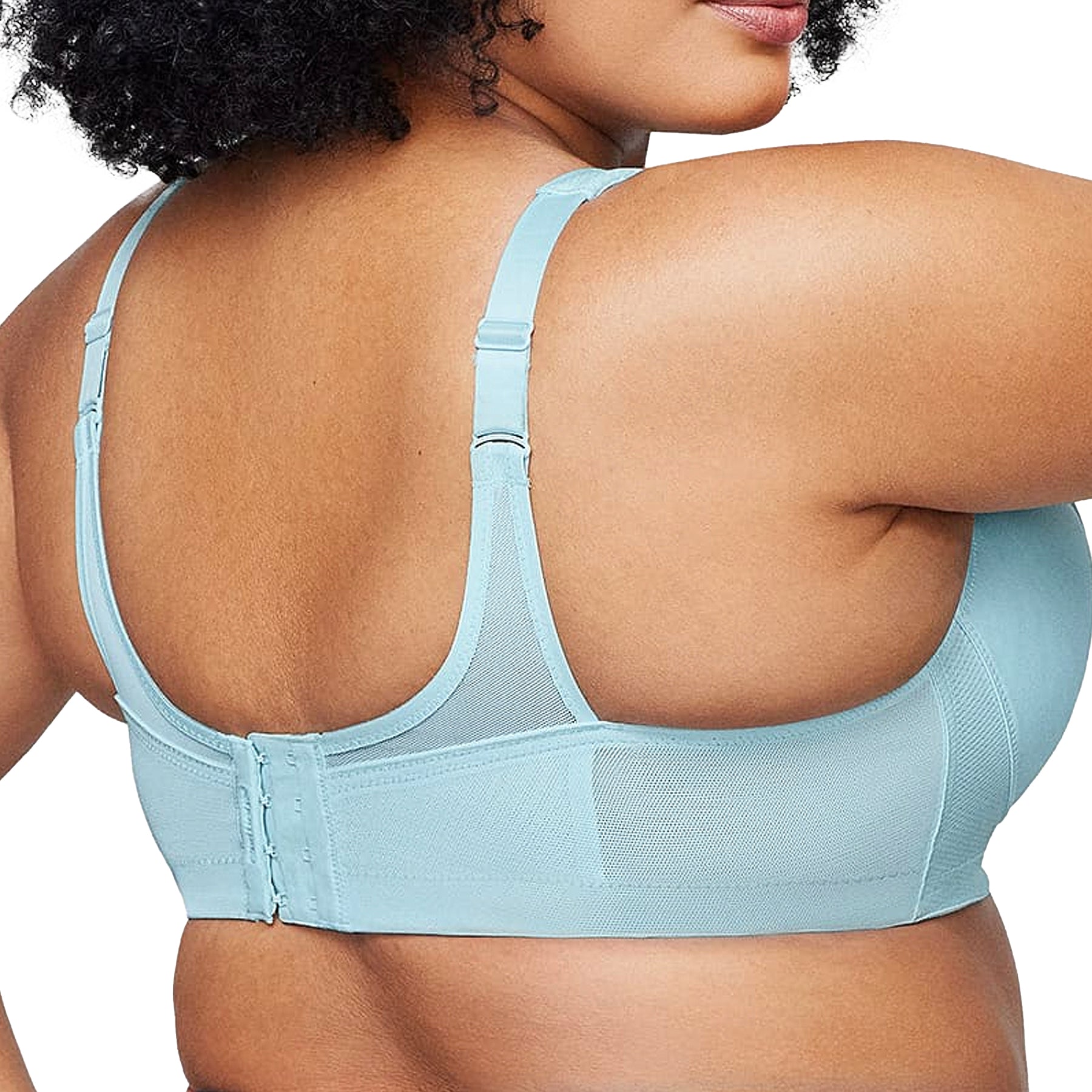 Glamorise MagicLift Seamless Sports Bra 1006 Aqua Back