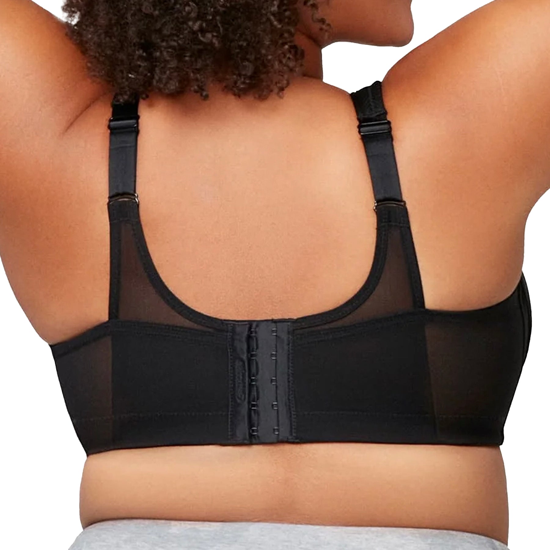 Glamorise MagicLift Seamless Sports Bra 1006 Black Back