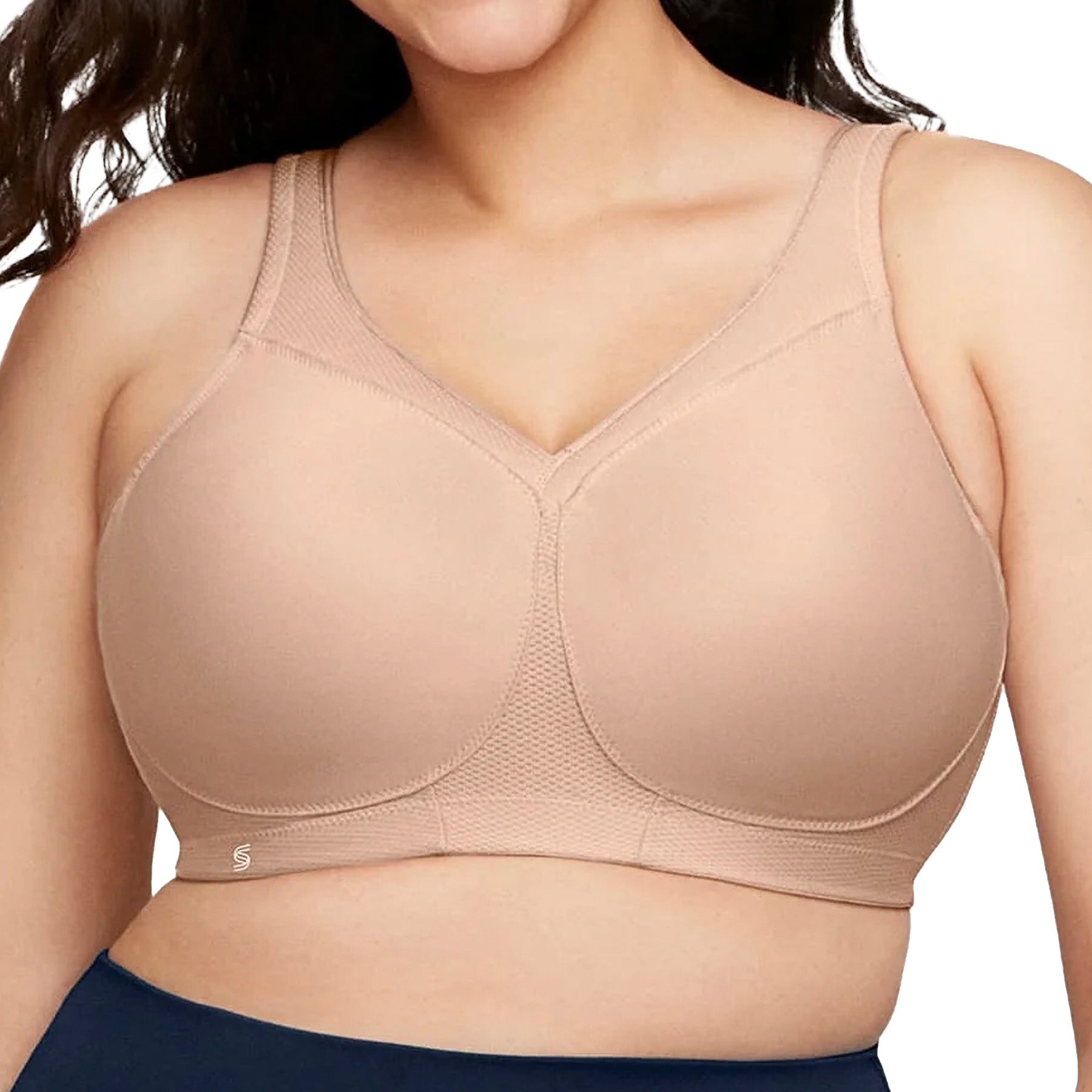 Glamorise MagicLift Seamless Sports Bra 1006 Cafe Front