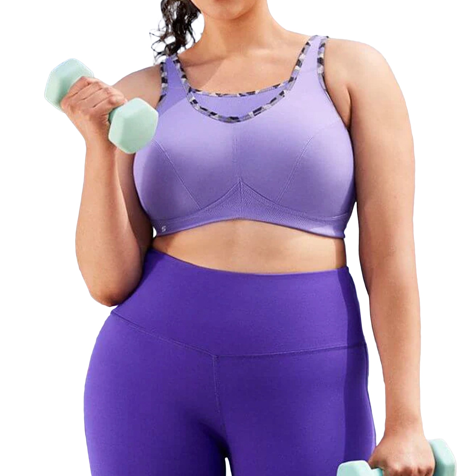 Glamorise No‑Bounce Cami Sports Bra 1066 Purple Set