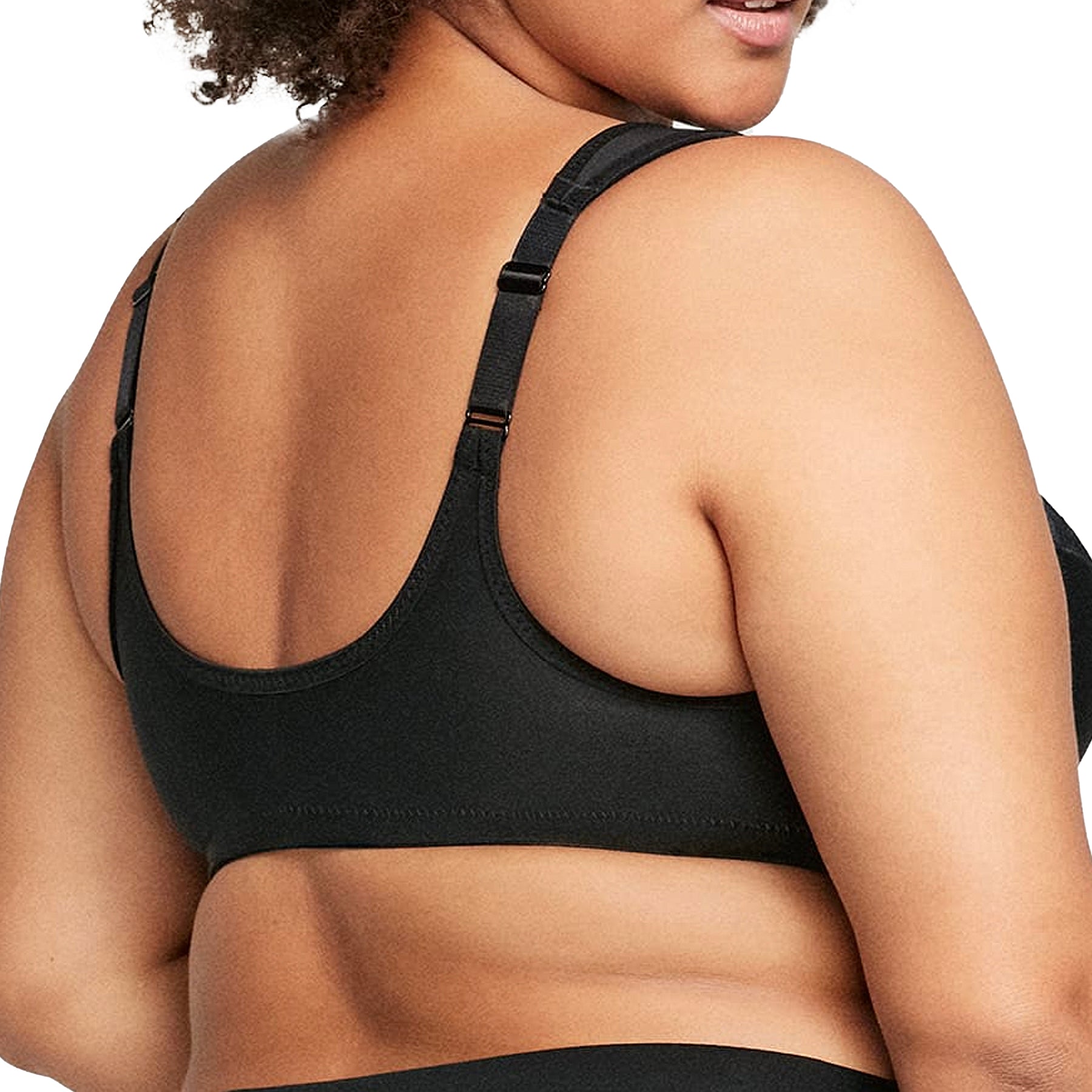 Glamorise WonderWire Front-Closure Bra 1245 Black Back