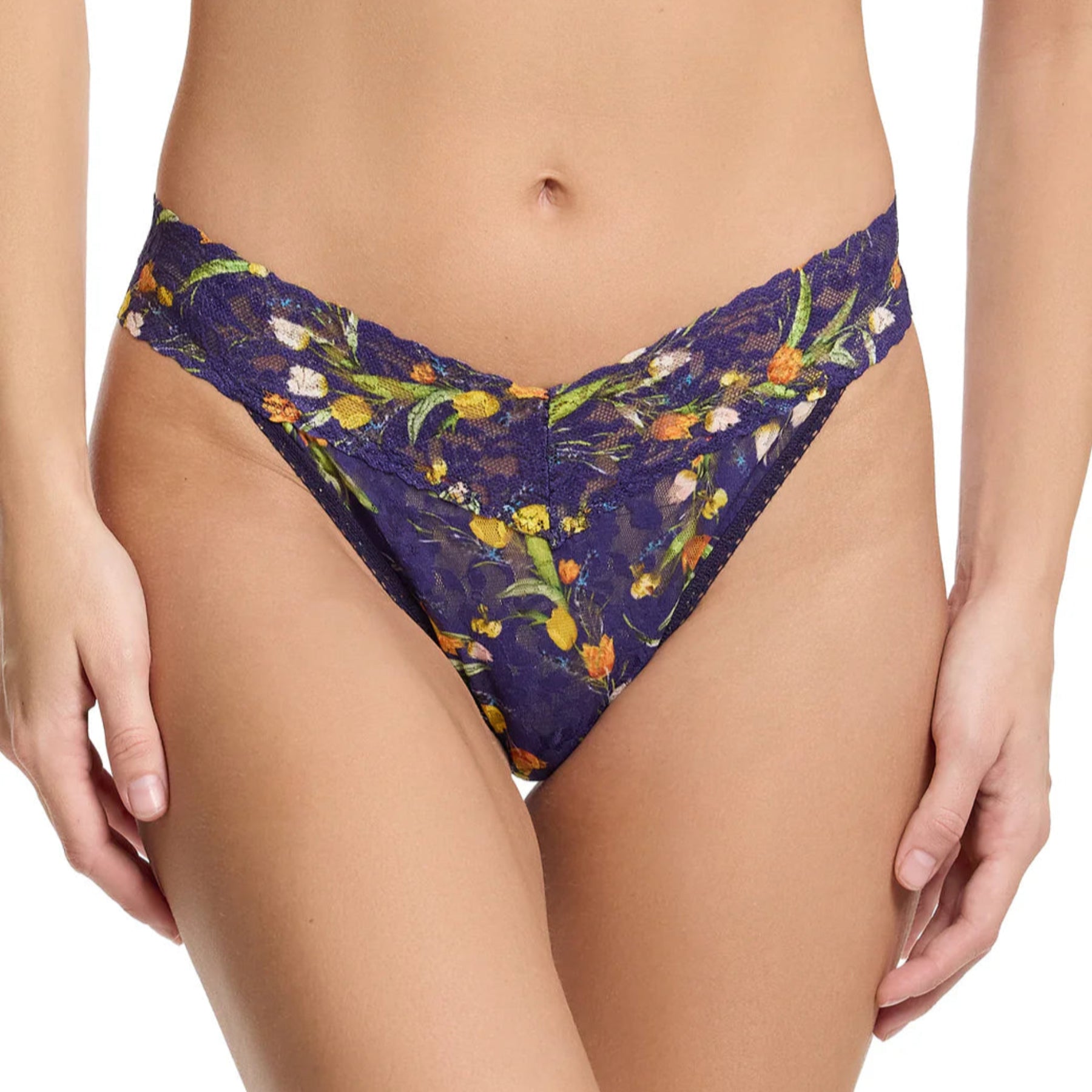 Hanky Panky Printed Signature Lace Original Rise Thong PR4811 - Central Park (CEPN)