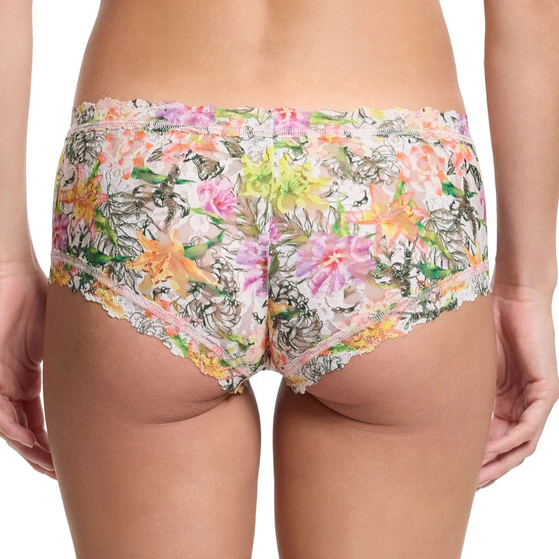 Hanky Panky Printed Signature Lace Boyshort PR4812 - Botany (BOTW)