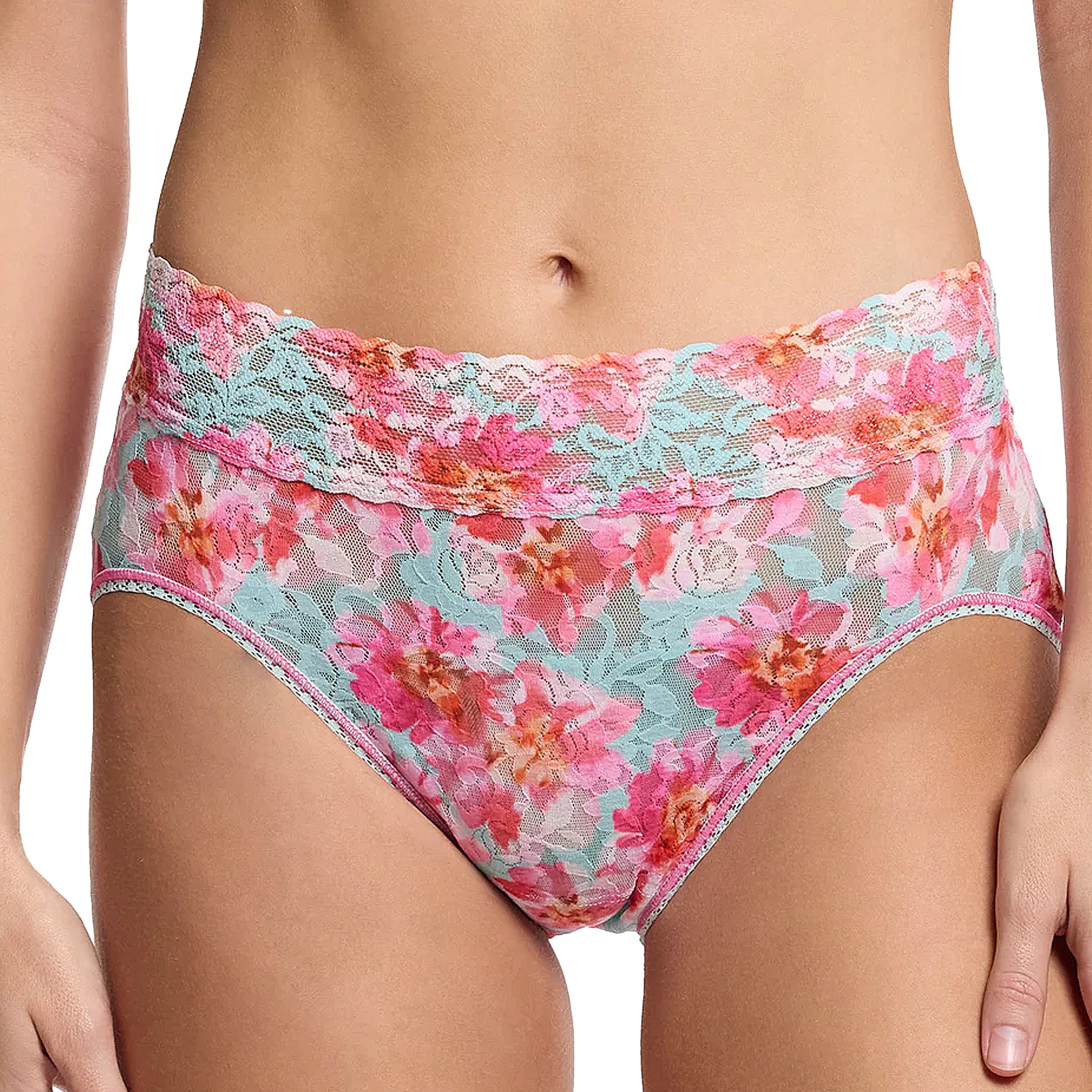Hanky Panky Printed Signature Lace French Brief PR461 First Bloom Front
