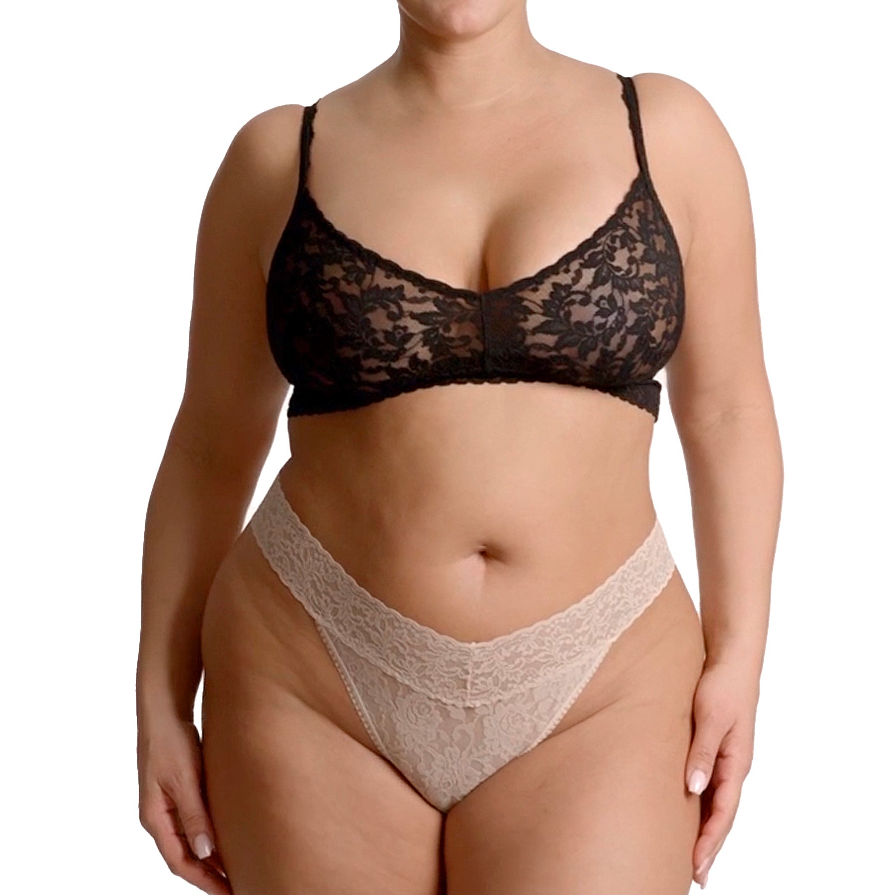 Hanky Panky Signature Lace Original Rise Thong 4811 Chai Set