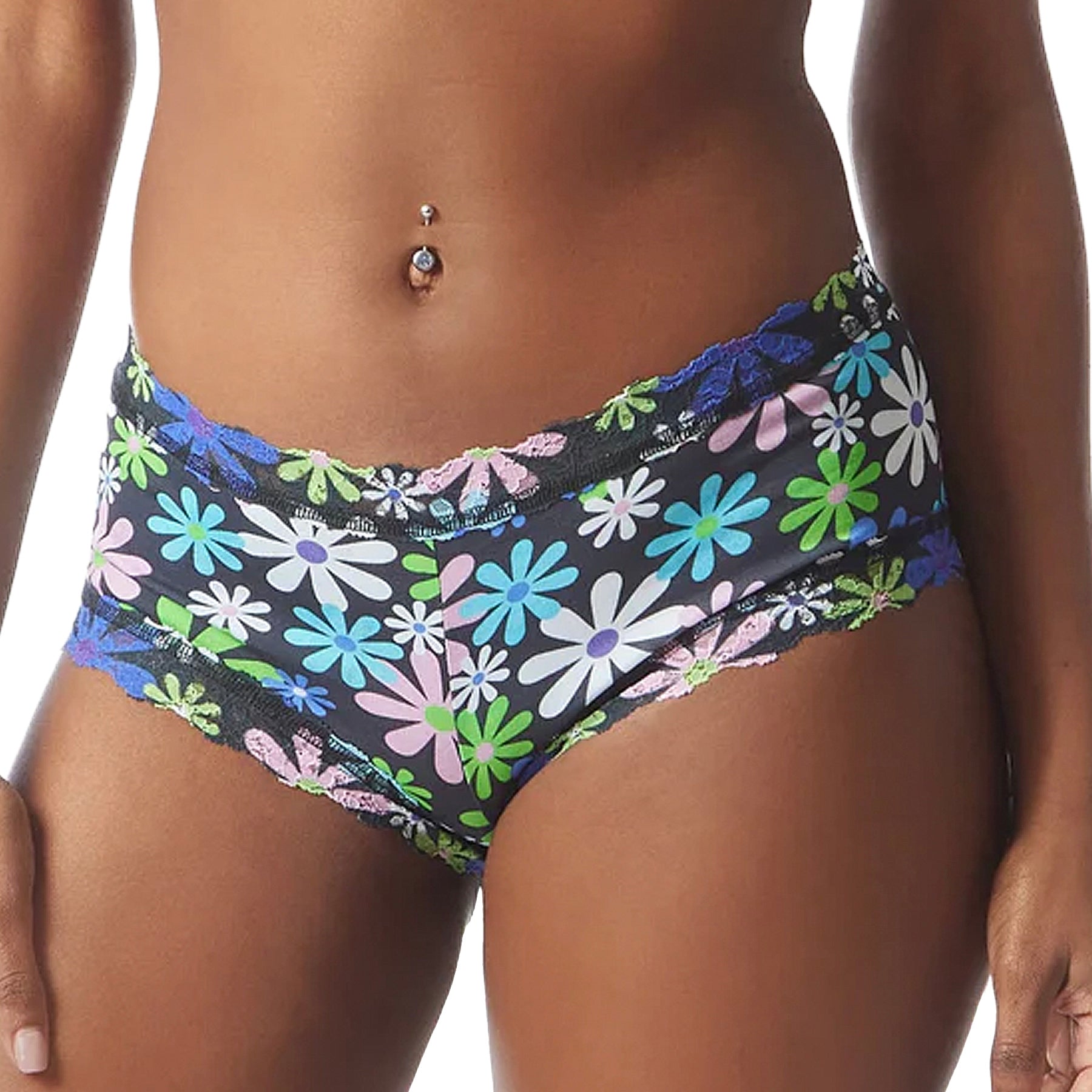 Hanky Panky Supima Cotton Printed Boyshort PR891281 Pure Joy Front