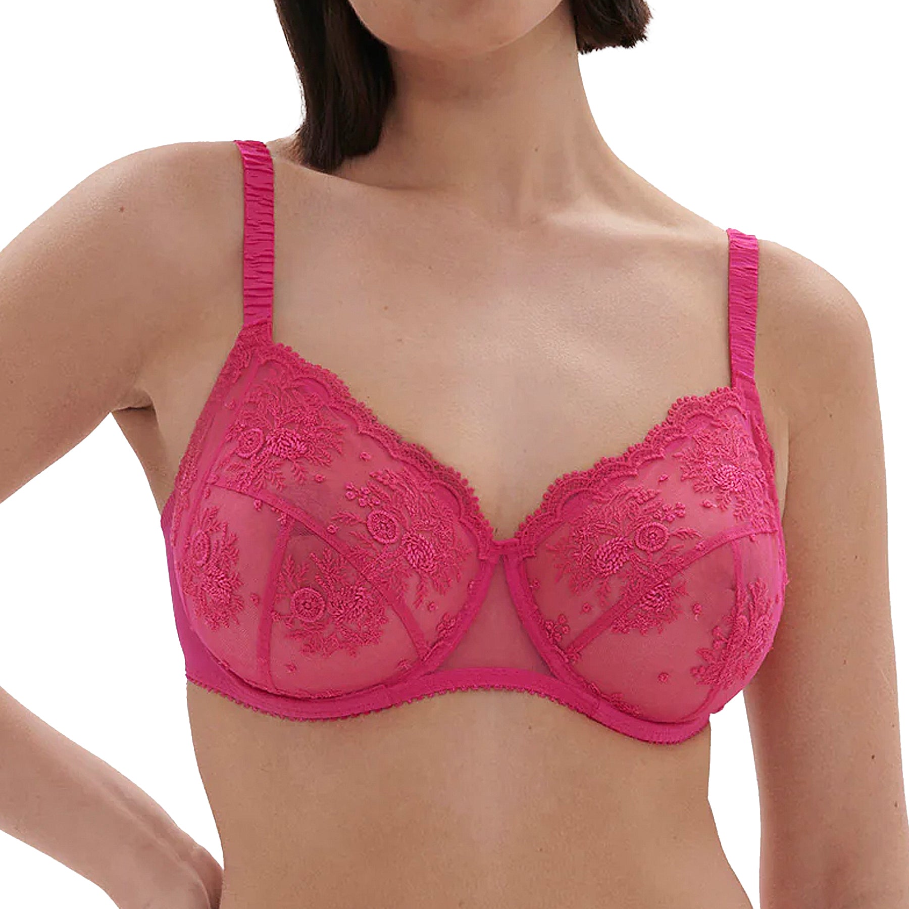 Simone Perele Intrigue Full Cup 1E2320 Disco Pink Front