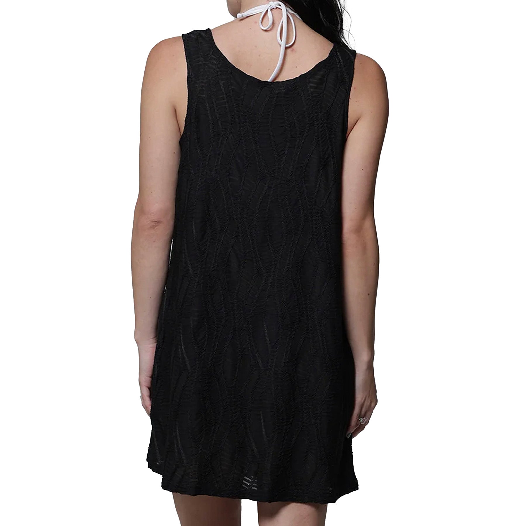 J. Valdi Ipanema Ring Tank Dress Cover Up J27386 Black Back