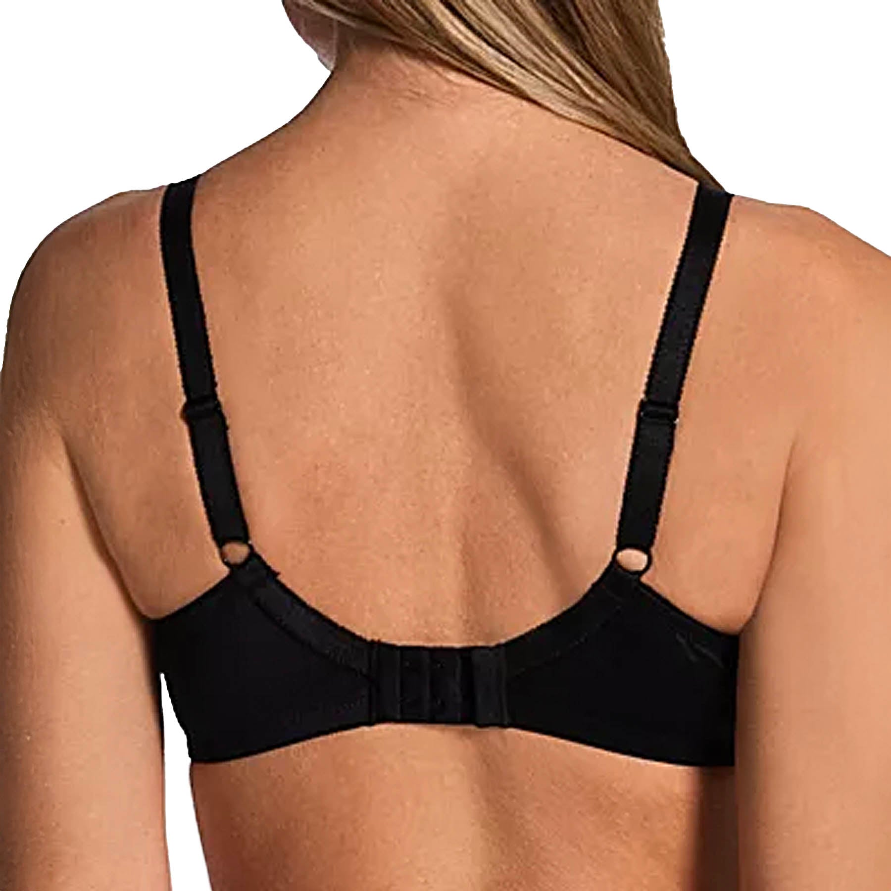 Fit Fully Yours Jade Lace Plunge Bra B2405 Black Back