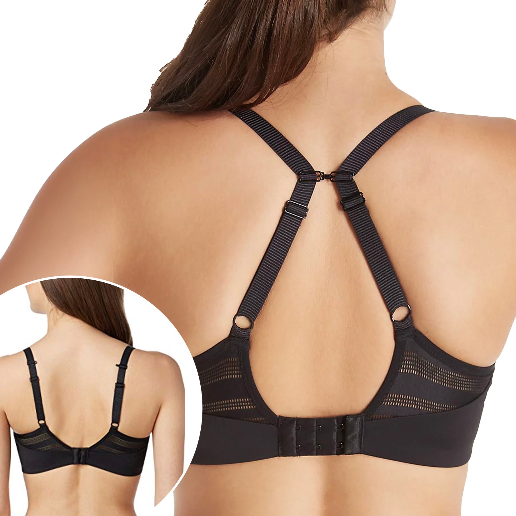 Le Mystere Active Balance Sports Bra 6210 Black Back