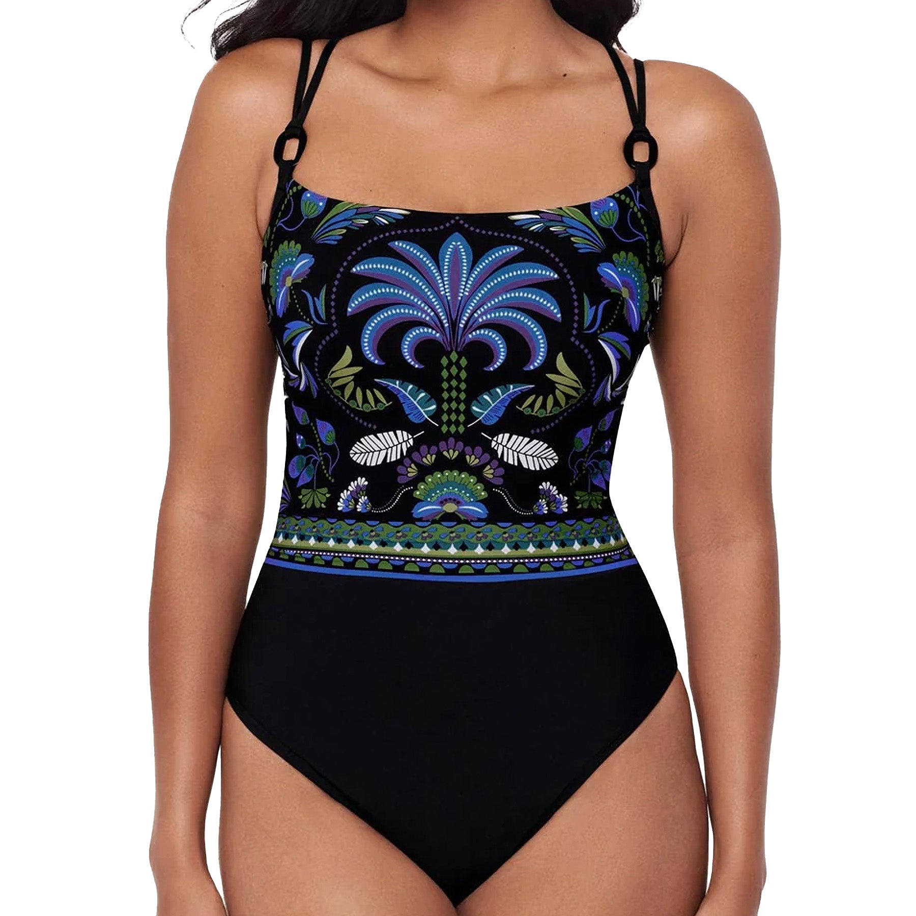 Magicsuit Taj Mahal Georgie One-Piece Swimsuit 6660539 Black Multi Front