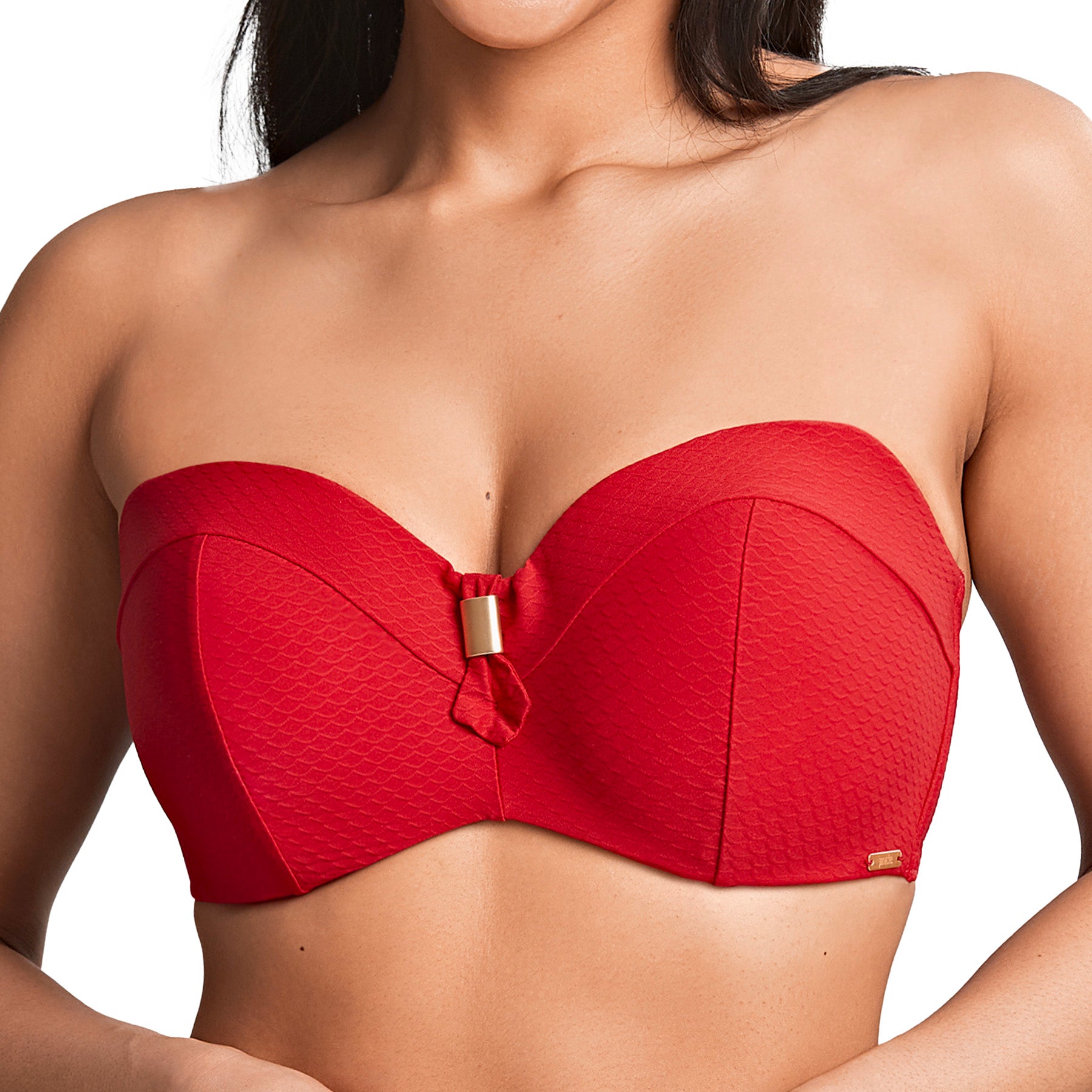 Panache Marianna Bandeau Bikini Top SW1593 Crimson Front