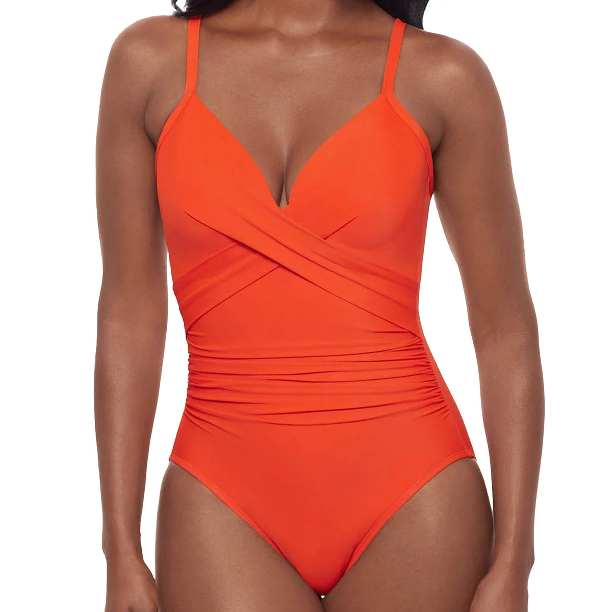 Miraclesuit Rock Solid Captivate One-Piece Swimsuit 6530050 Arancio Front