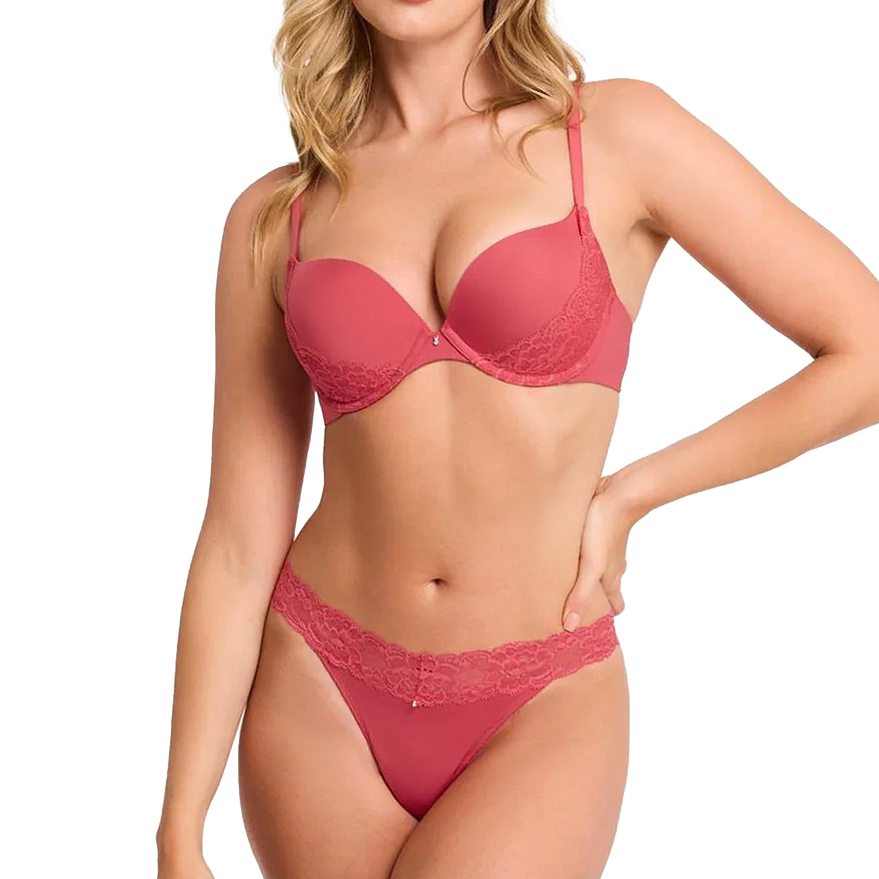 Montelle Everyday Thong 9002 Spiced Coral Set