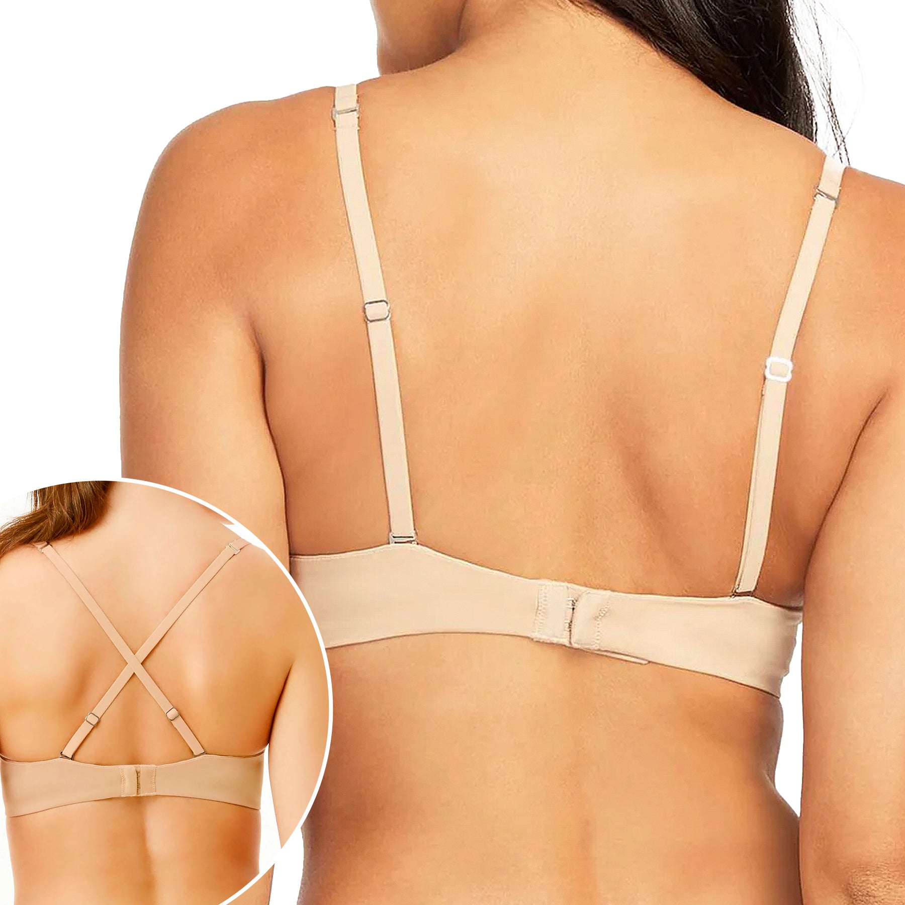 Montelle Wire Free T-Shirt Bra 9317 Sand/Sable Rear View