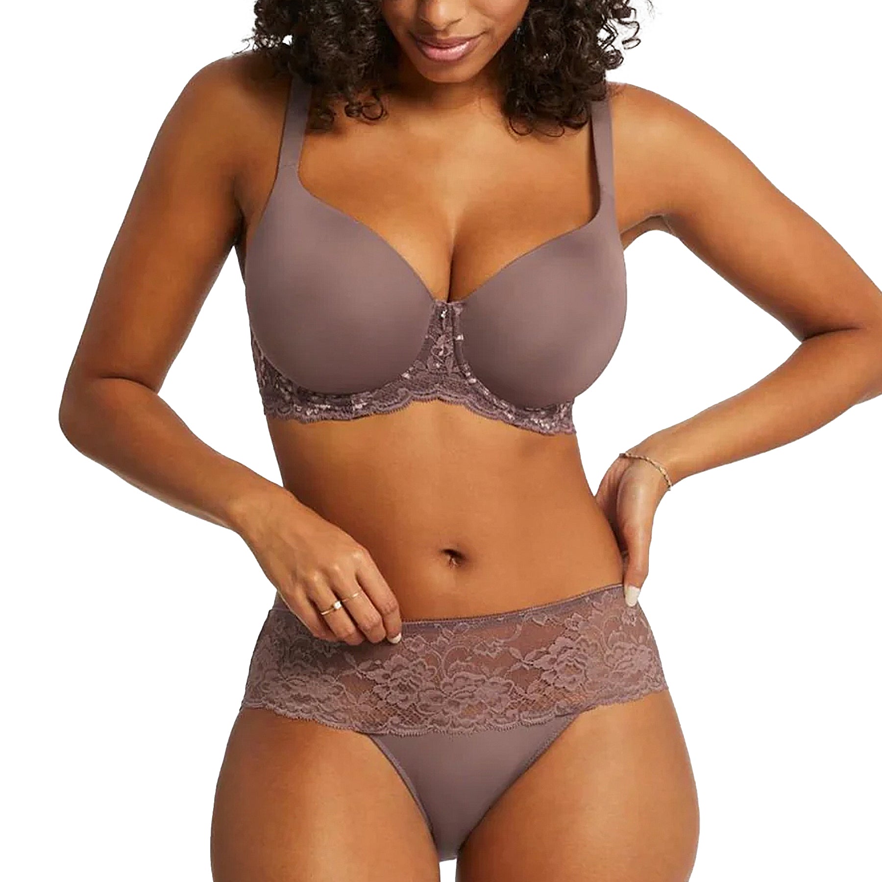 Montelle Pure Plus Full Cup T-Shirt Bra 9320 Almond Spice Set