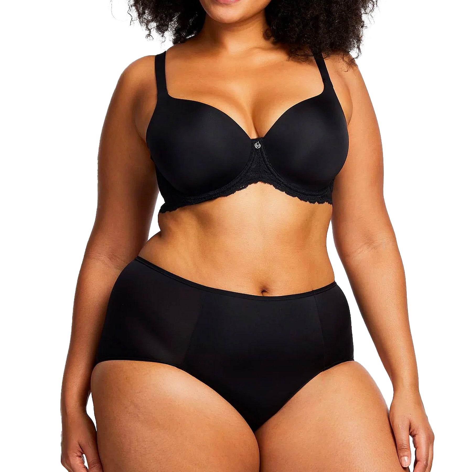 Montelle Pure Plus Full Cup T-Shirt Bra 9320 Black Set