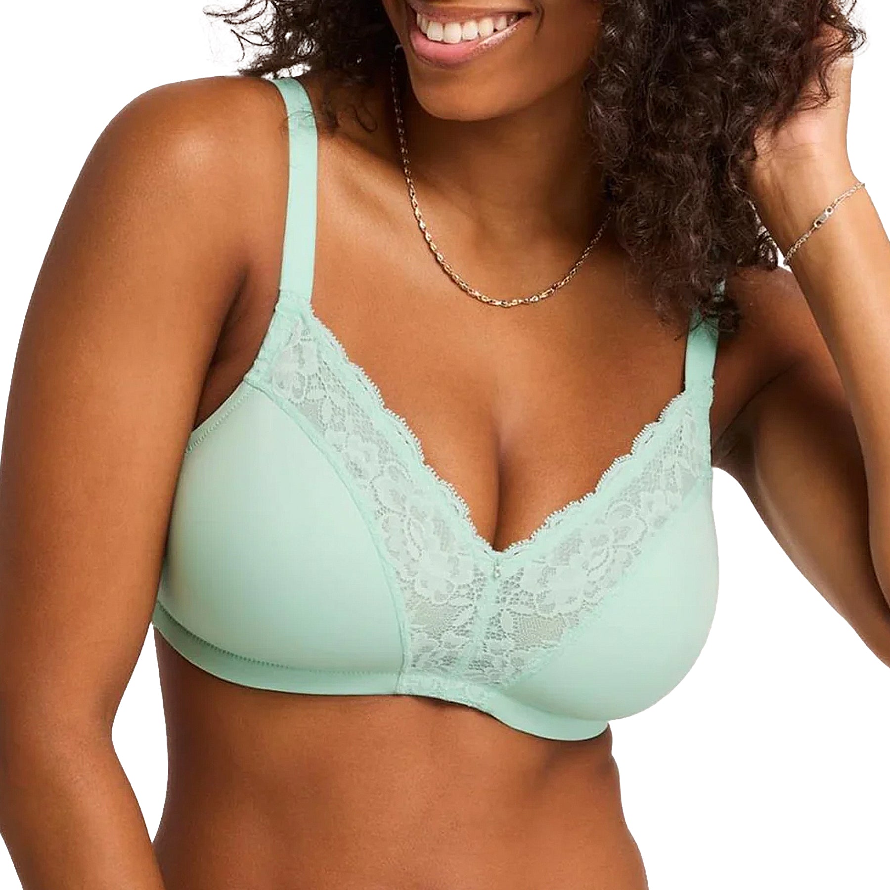 Montelle Wire-Free Dream Bra 9326 Seafoam Front