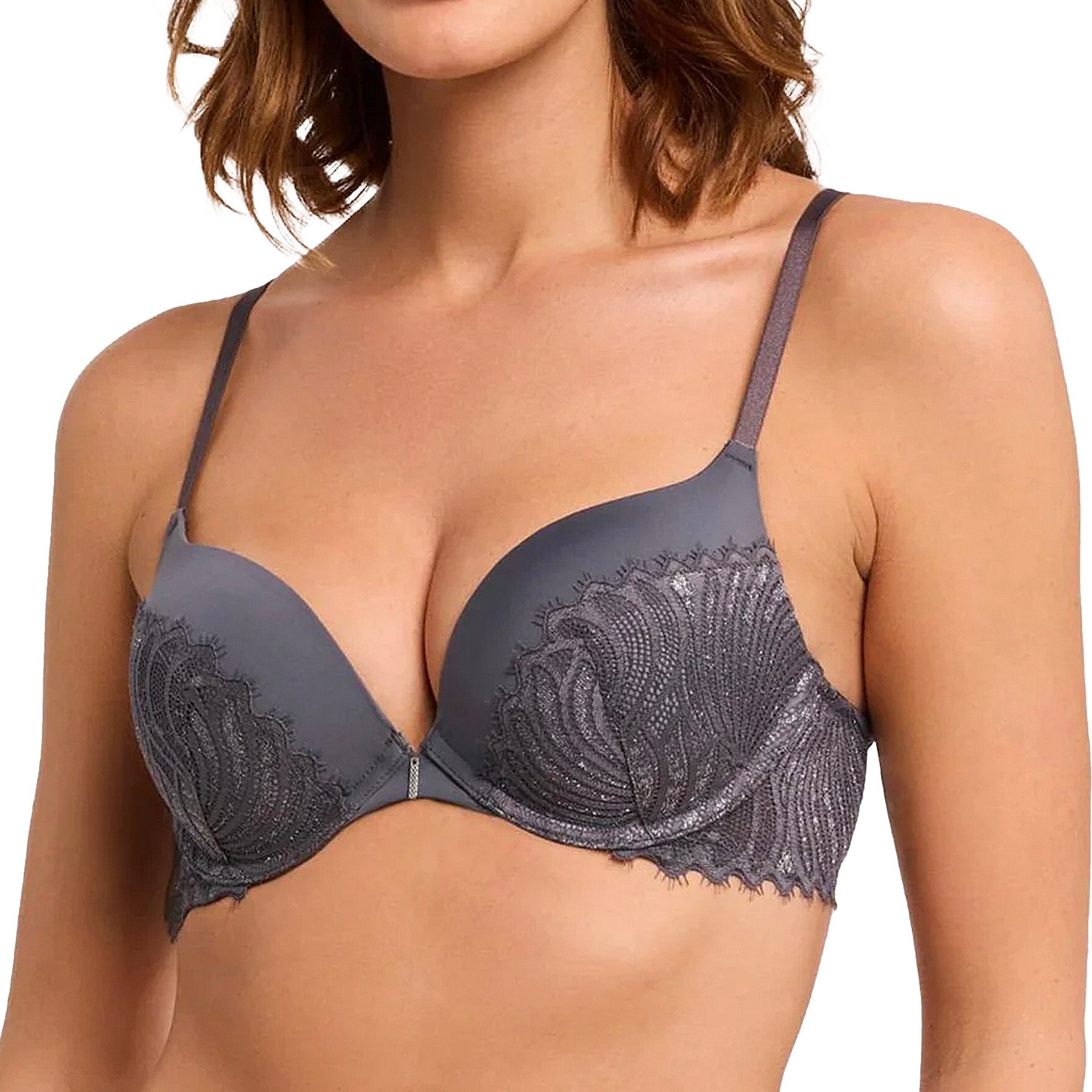 Montelle Lights Out Prodigy Bra 9712 Magnet Silver Front