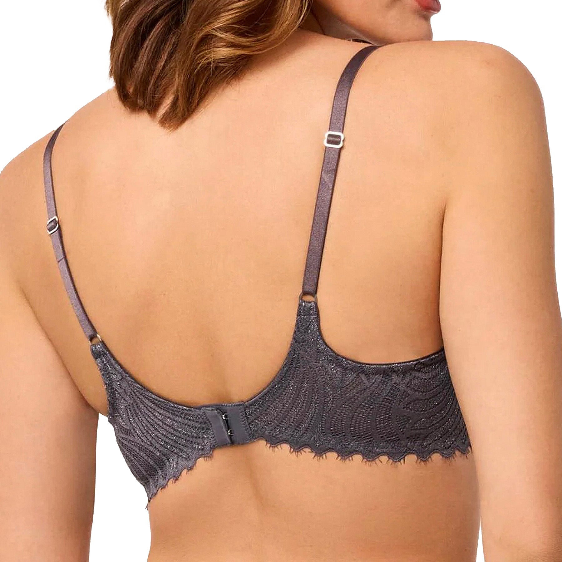 Montelle Lights Out Wire Free Bra 9714 Magnet Silver Back