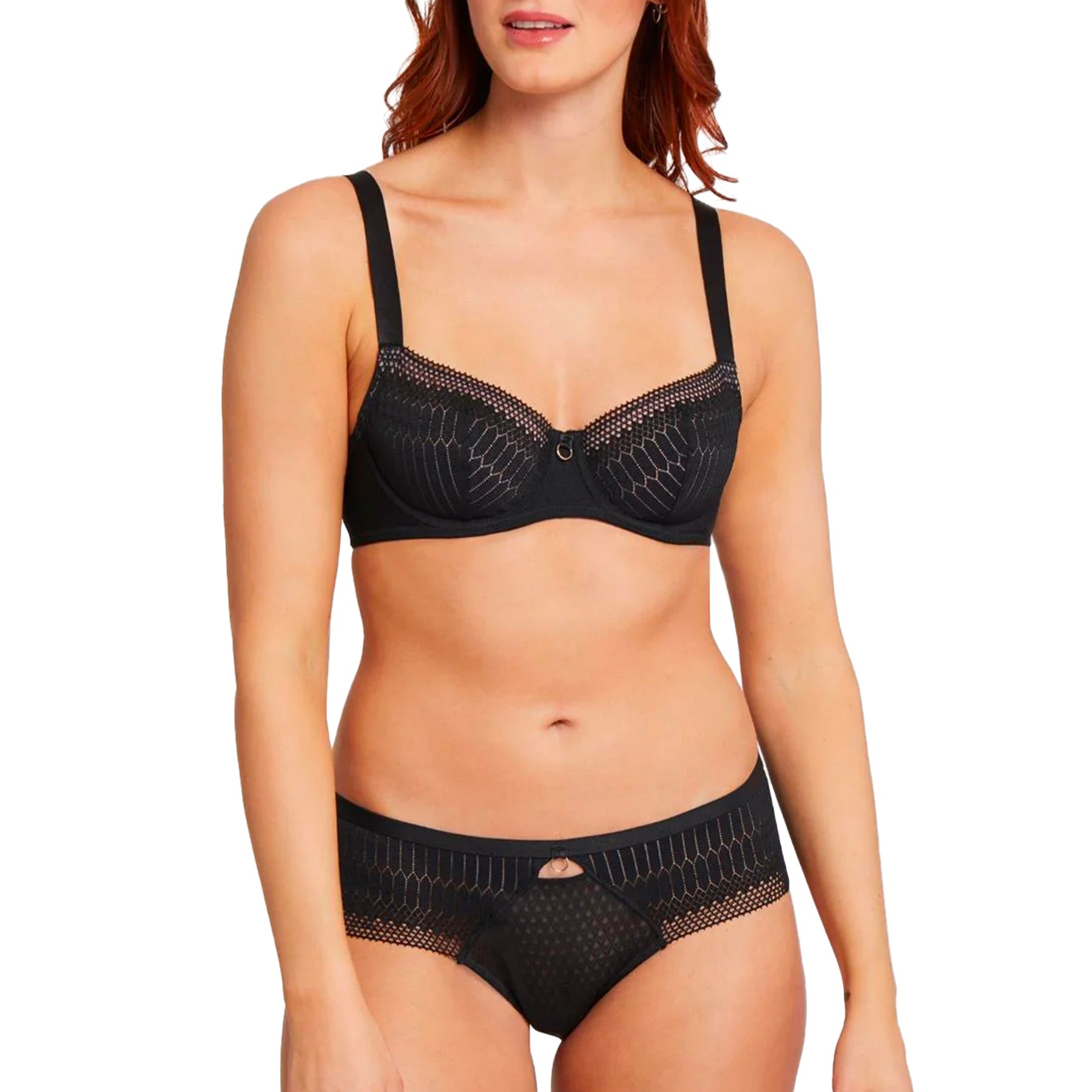 Montelle Simple Pleasures Flirt Bra 9540 - Black/Moonshell
