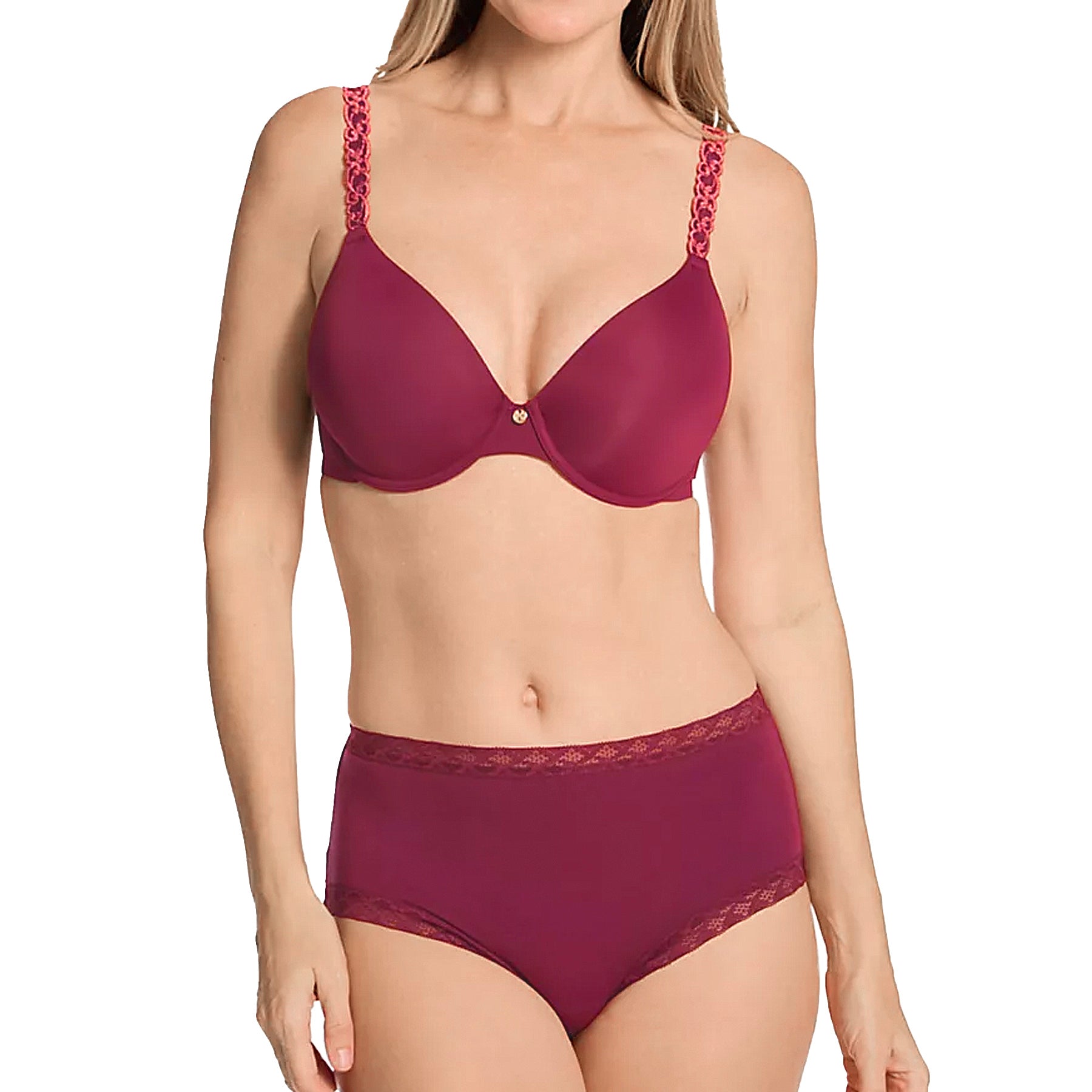 Natori Bliss Cotton Full Brief Panty 755058 Crushed Velvet Set