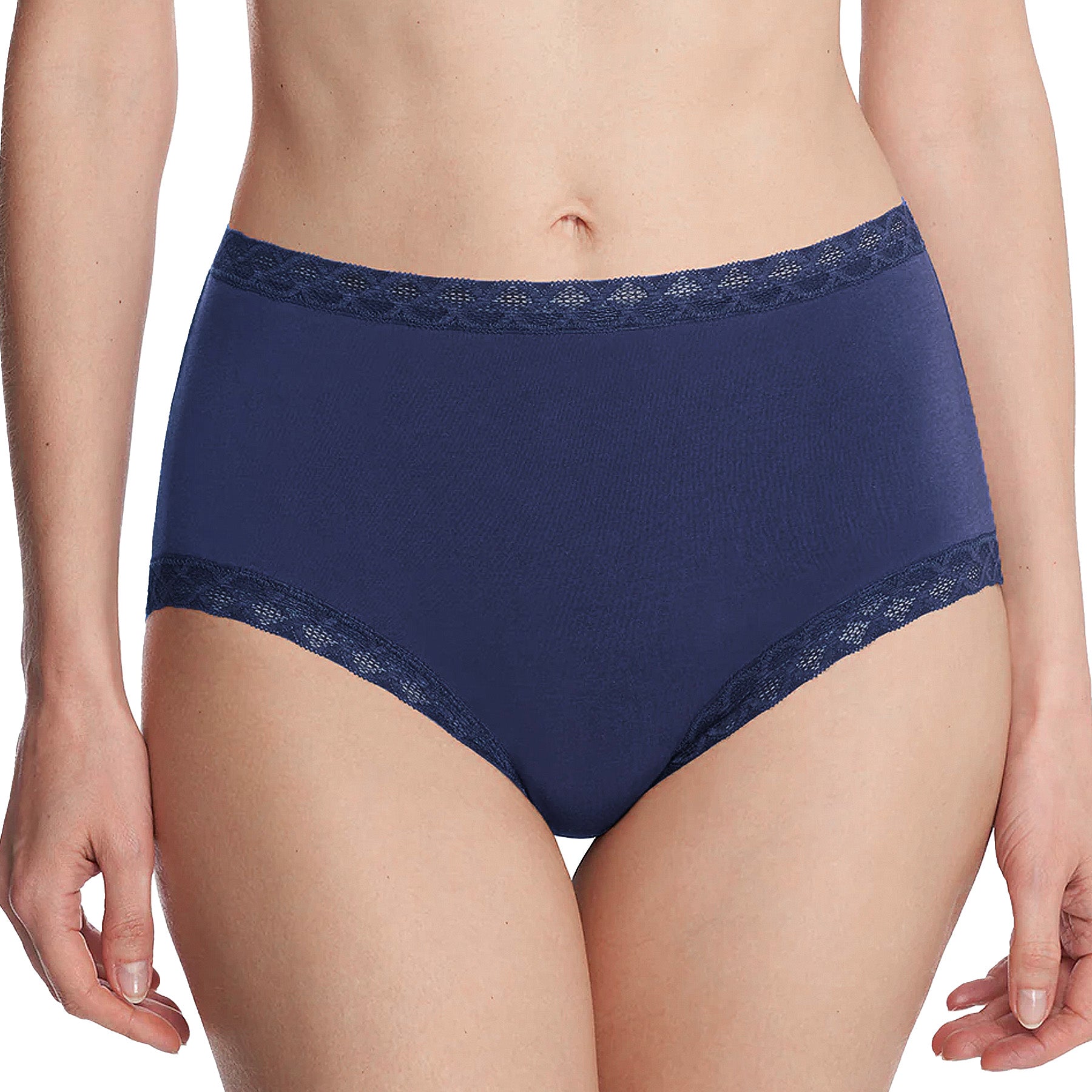 Natori Bliss Cotton Full Brief Panty 755058 Ink Front