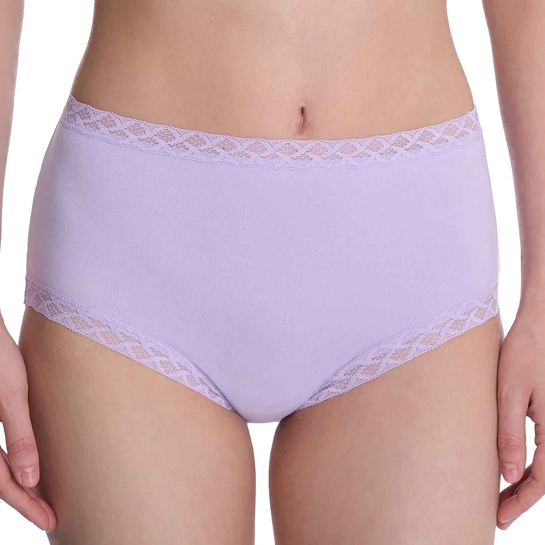 Natori Bliss Cotton Full Brief Panty 755058 Lilac Dream Front