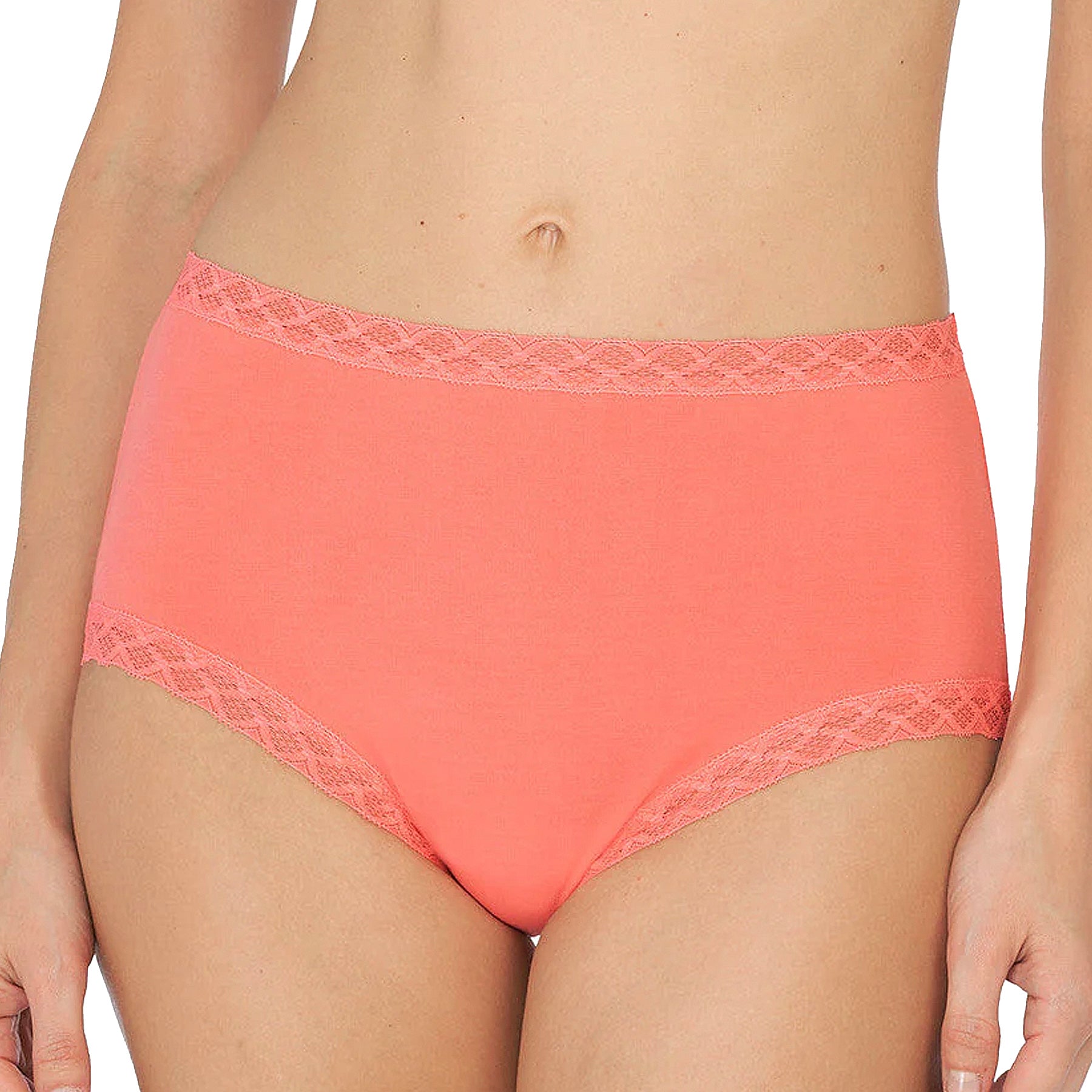 Natori Bliss Cotton Full Brief Panty 755058 Papaya Front