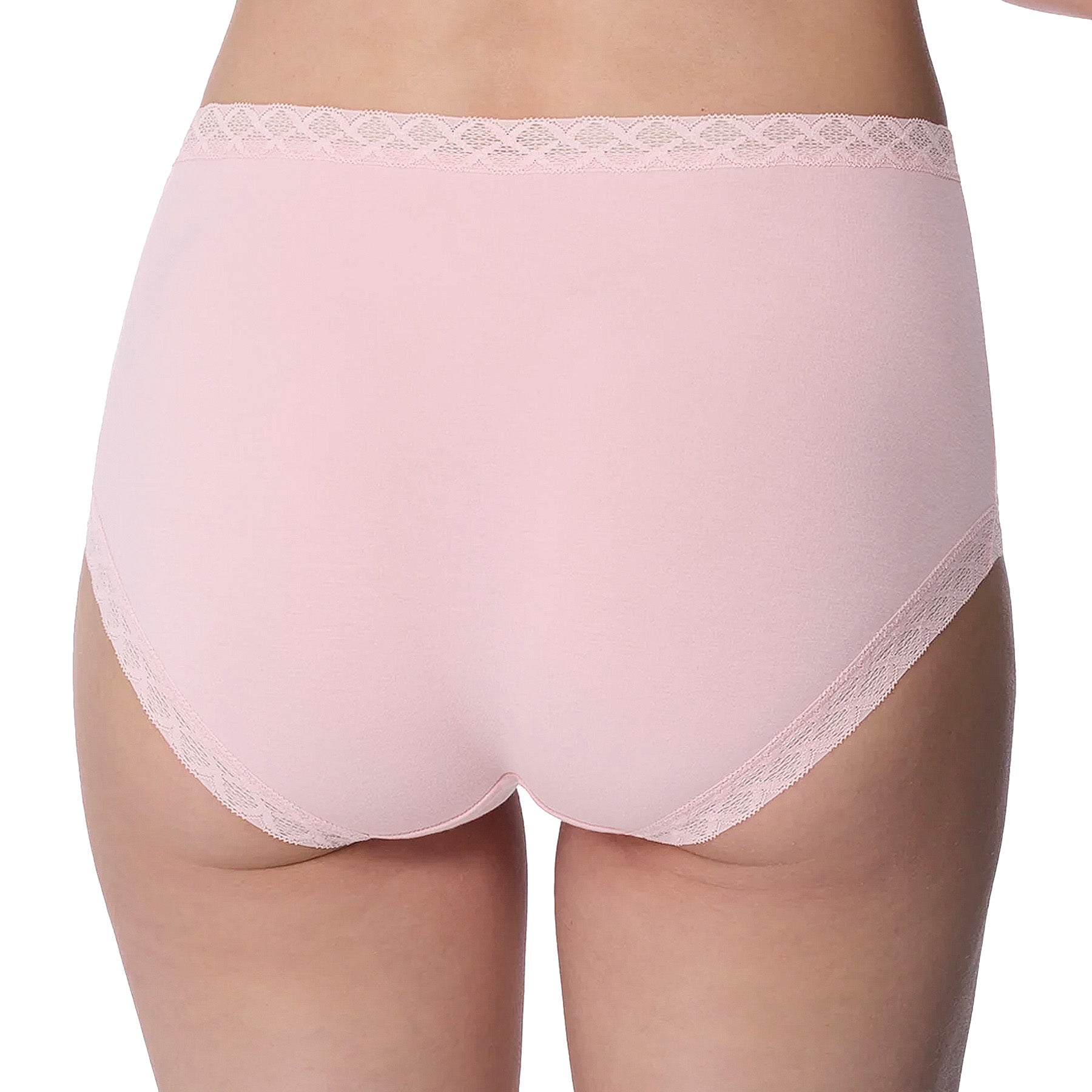Natori Bliss Cotton Full Brief Panty 755058 Pink Sky Back