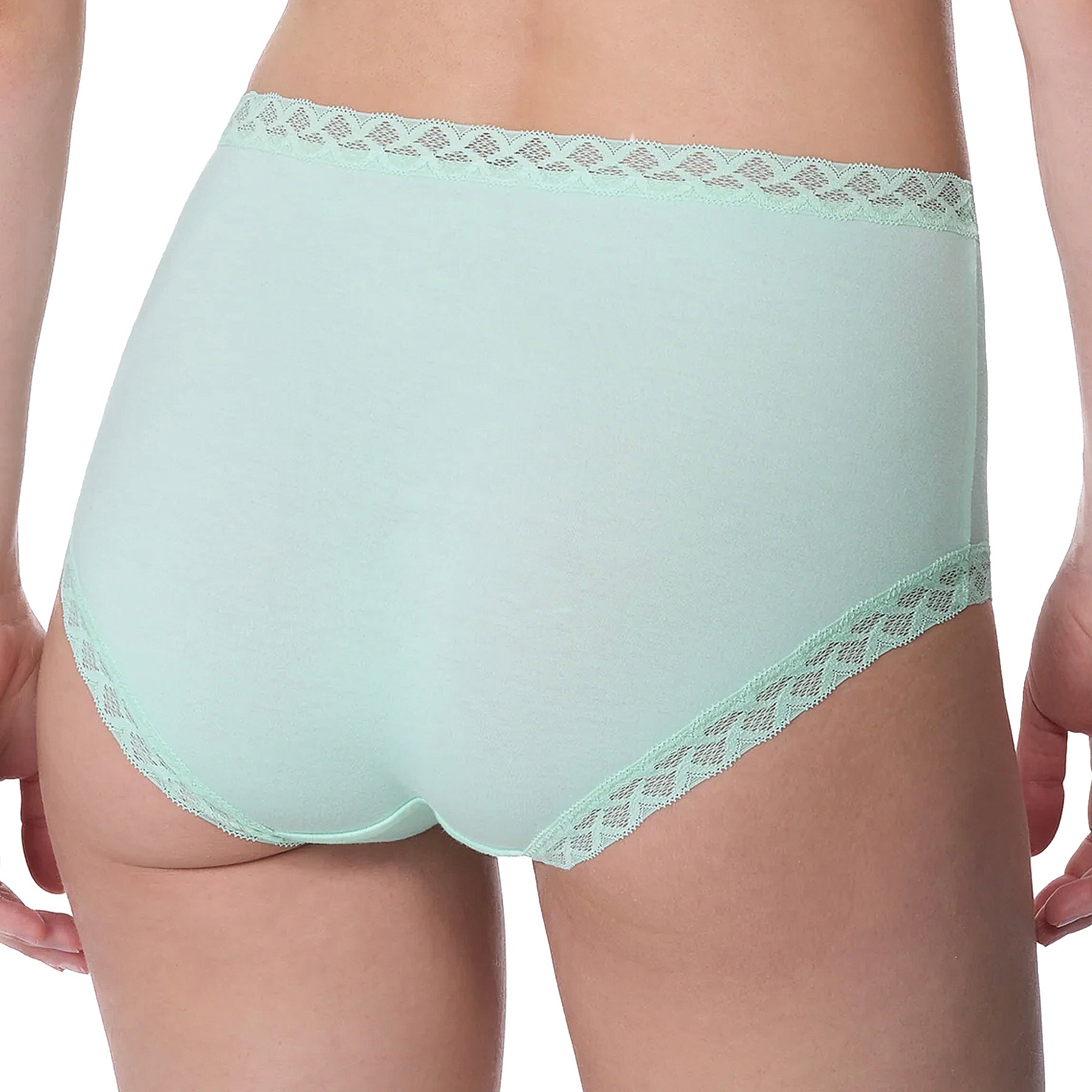 Natori Bliss Cotton Full Brief Panty 755058 Whipped Mint Back